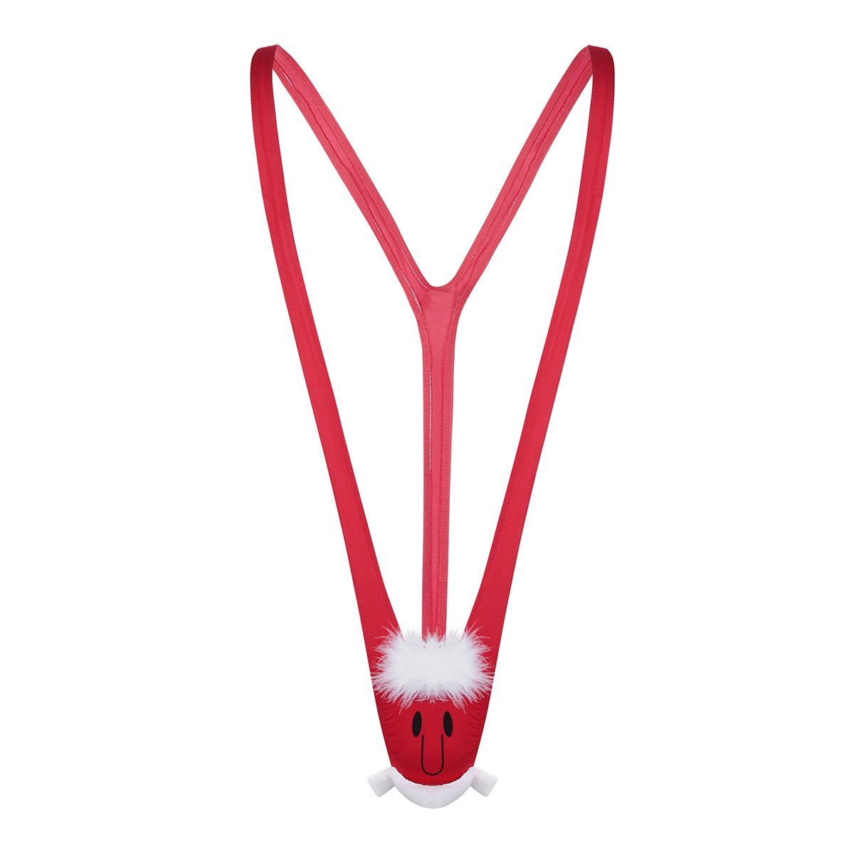 Alvivi Men's Sexy One Piece Christmas Costume - Novelty Reindeer G-String Mankini Thong Underwear for Holiday Parties & Gag Gifts | Fun Festive Lingerie for Couples & Bachelor Parties