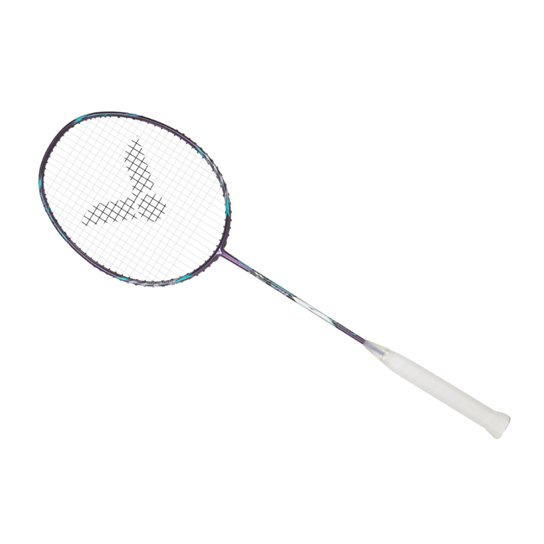 Victor Auraspeed 30H Strung Badminton Racket - Dark Purple | Lightweight Carbon Fiber Badminton Racquet for Advanced Players | Perfect for Singles & Doubles Tournaments, Training & Recreational Play