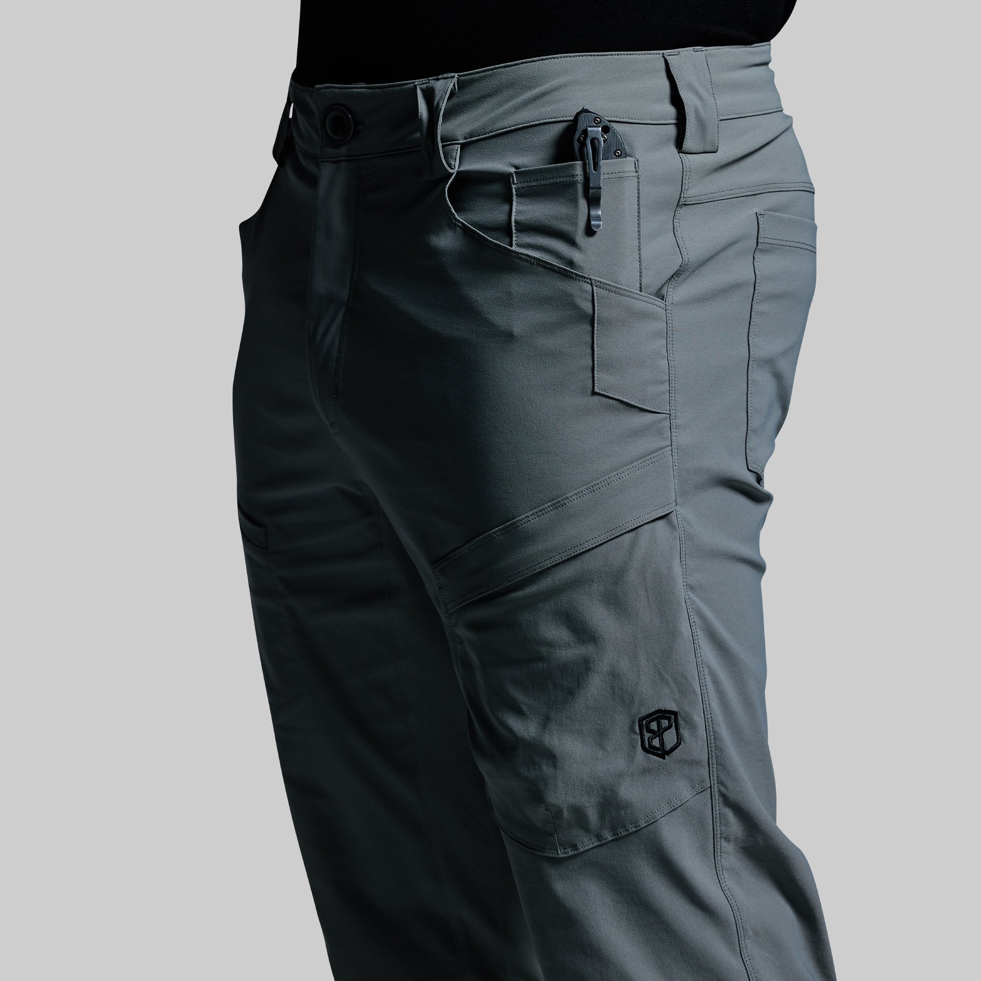 Men's Outdoor Hiking Pants - Lightweight Quick-Dry Water-Resistant Terrain Pant (Wolf Grey) for Camping, Trekking & Adventure Travel