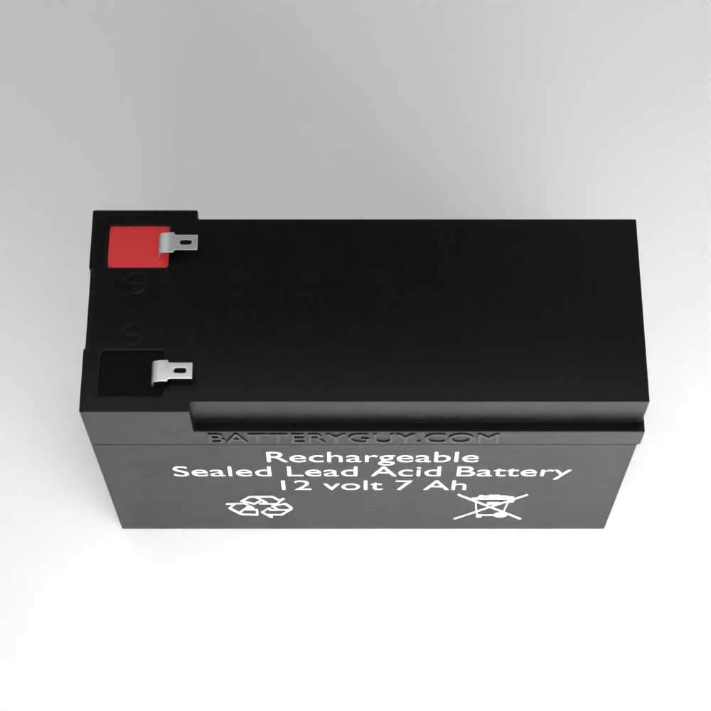 IM1270 Replacement 12V 7Ah SLA Rechargeable Batteries with F1 Terminals - BatteryGuy Brand Equivalent (6-Pack) - Perfect for UPS Backup, Emergency Lights & Security Systems