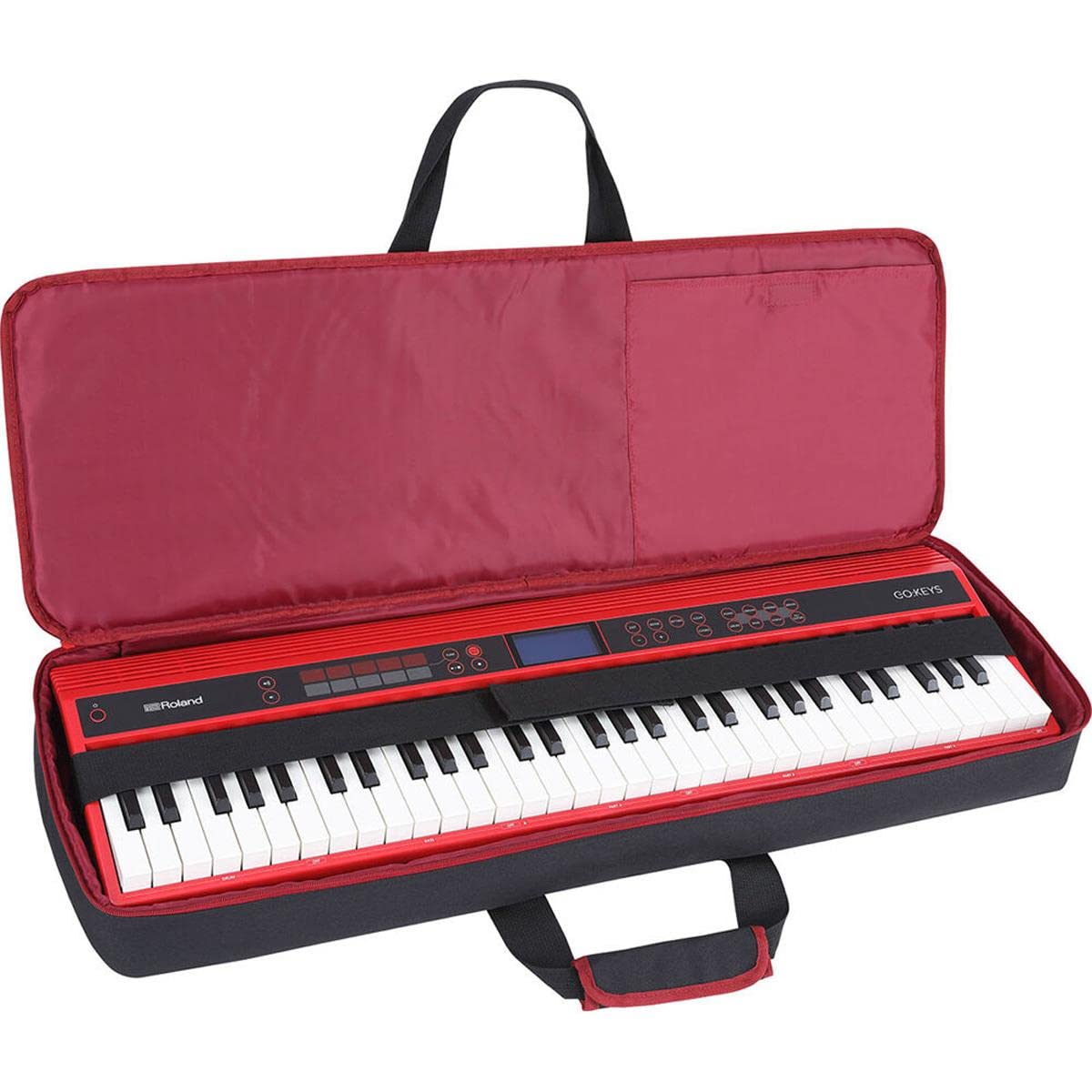 Roland CB-GO61KP 61-Key Keyboard Case - Durable Protective Gig Bag for Digital Piano & Keyboard - Perfect for Travel, Gigging & Music Lessons