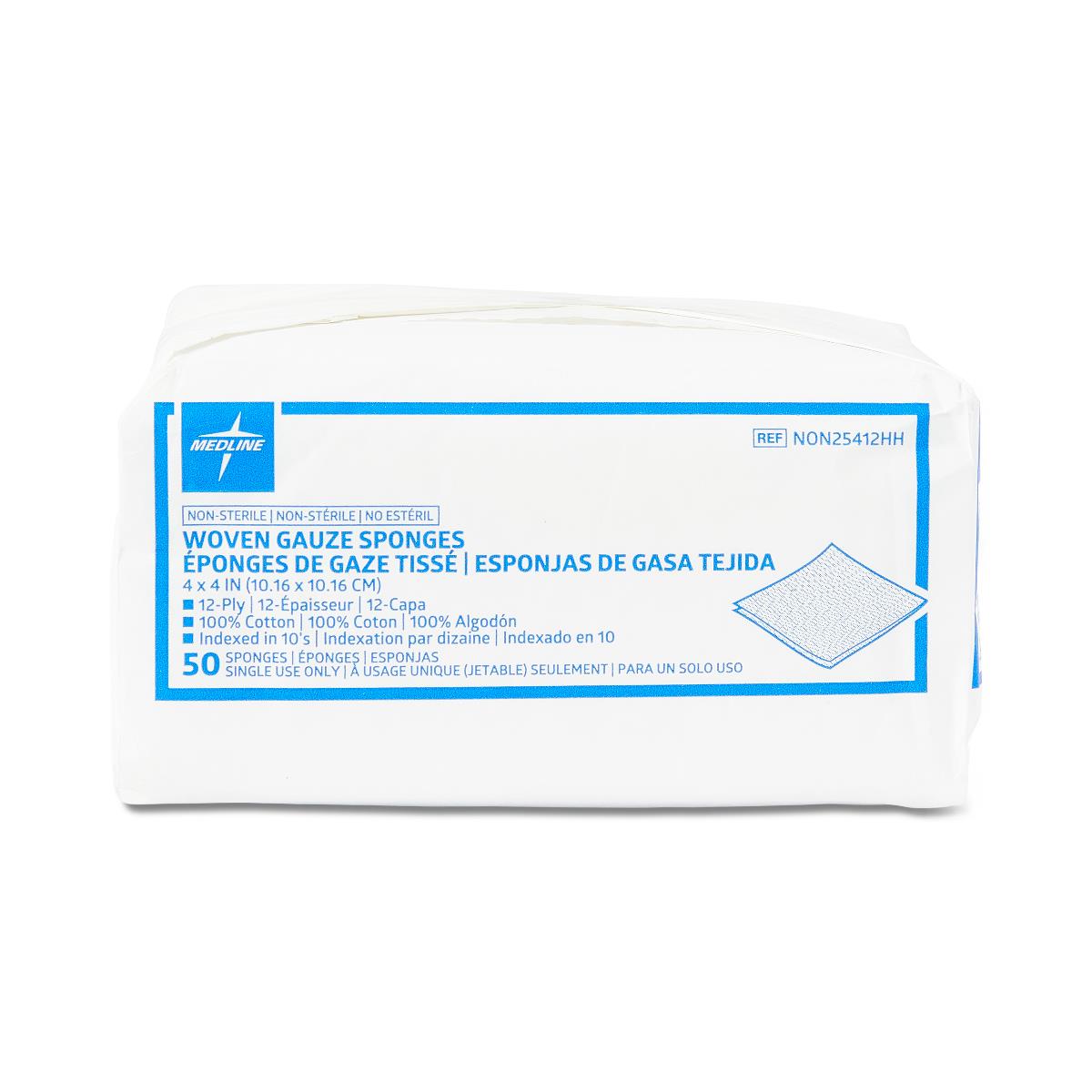 Non-Sterile 3x3 Inch 12-Ply Gauze Sponges - Pack of 200 | Wound Dressing, First Aid, Medical Supplies for Home & Emergency Kits