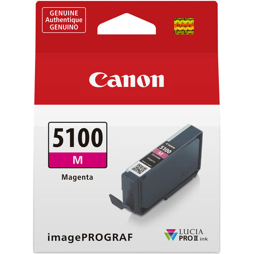 Canon PFI 5100 M (Magenta) Lucia PRO II Ink Tank - 14.4ml High-Quality Printer Ink for Canon PRO 310 | Perfect for Professional Photo Printing, Graphic Design & Office Documents