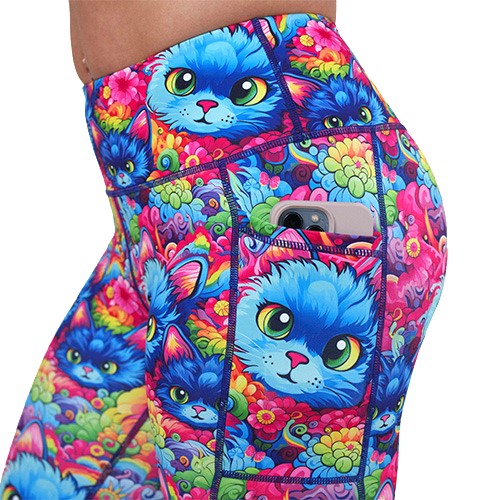 Purrfection High Waist Yoga Leggings for Women - Comfortable & Stretchy Workout Pants - Perfect for Yoga, Gym, Running & Lounge Wear