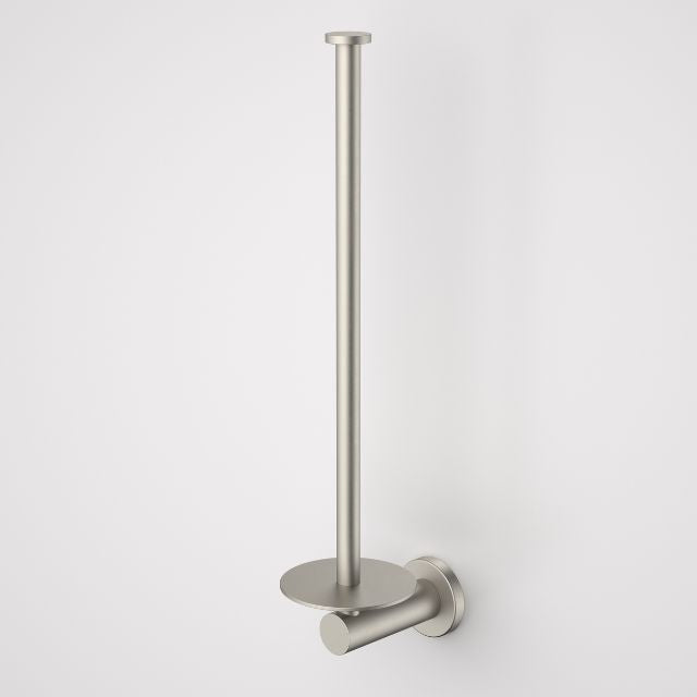 Caroma Liano II Toilet Paper Holder - Brushed Nickel Finish - Durable Bathroom Accessory for Home & Commercial Use