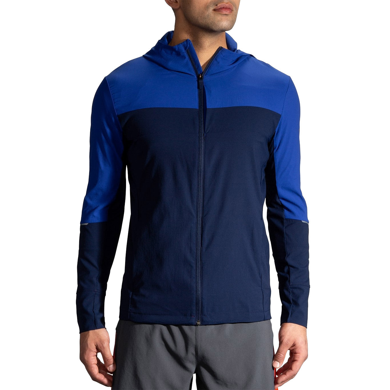 Brooks Canopy Cobalt Men's Running Jacket - Lightweight Waterproof Windbreaker for Outdoor Jogging & Hiking - Perfect for Cold Weather Training & Marathon Races