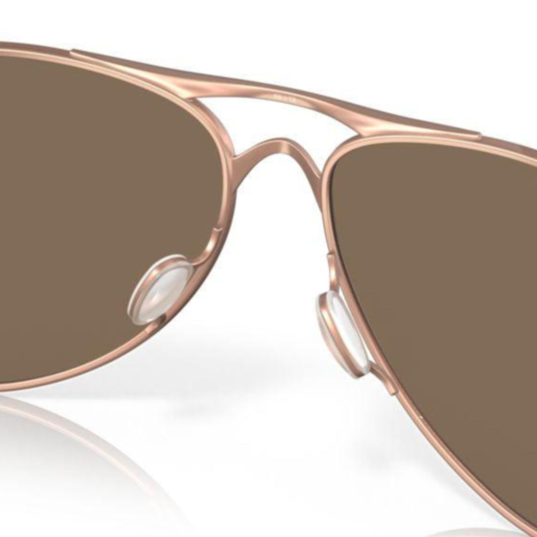 Oakley Feedback Satin Rose Gold/Prizm Rose Gold Sunglasses 0OO4079 407944 - Stylish UV Protection for Outdoor Sports & Driving