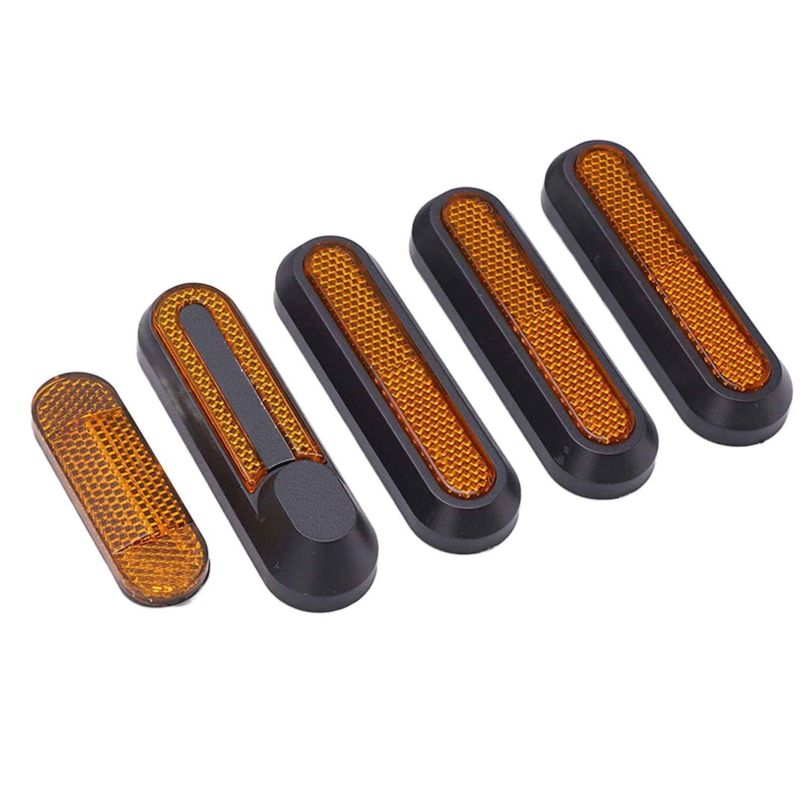 5Pcs Electric Scooter Wheel Hub Covers - Durable & Easy Install Accessories for Xiaomi M365 (Yellow) | Enhance Safety & Style for Commuting, Urban Travel & Outdoor Adventures