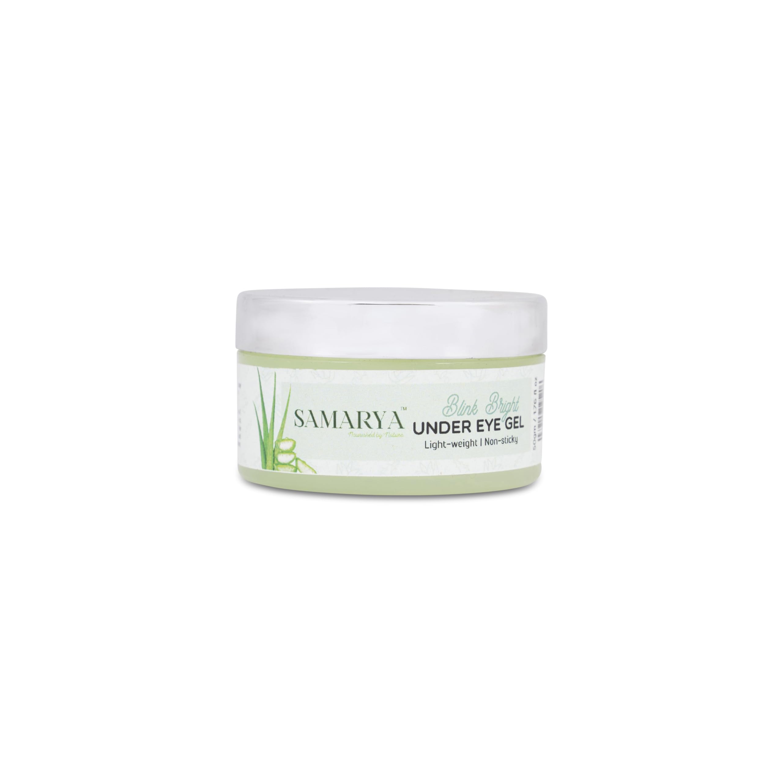 Samarya Under Eye Gel for Puffiness & Dark Circles - 50g Eye Cream Reduces Fine Lines & Wrinkles | Anti-Inflammatory Treatment with Natural Ingredients | Perfect for Morning & Night Skincare Routine