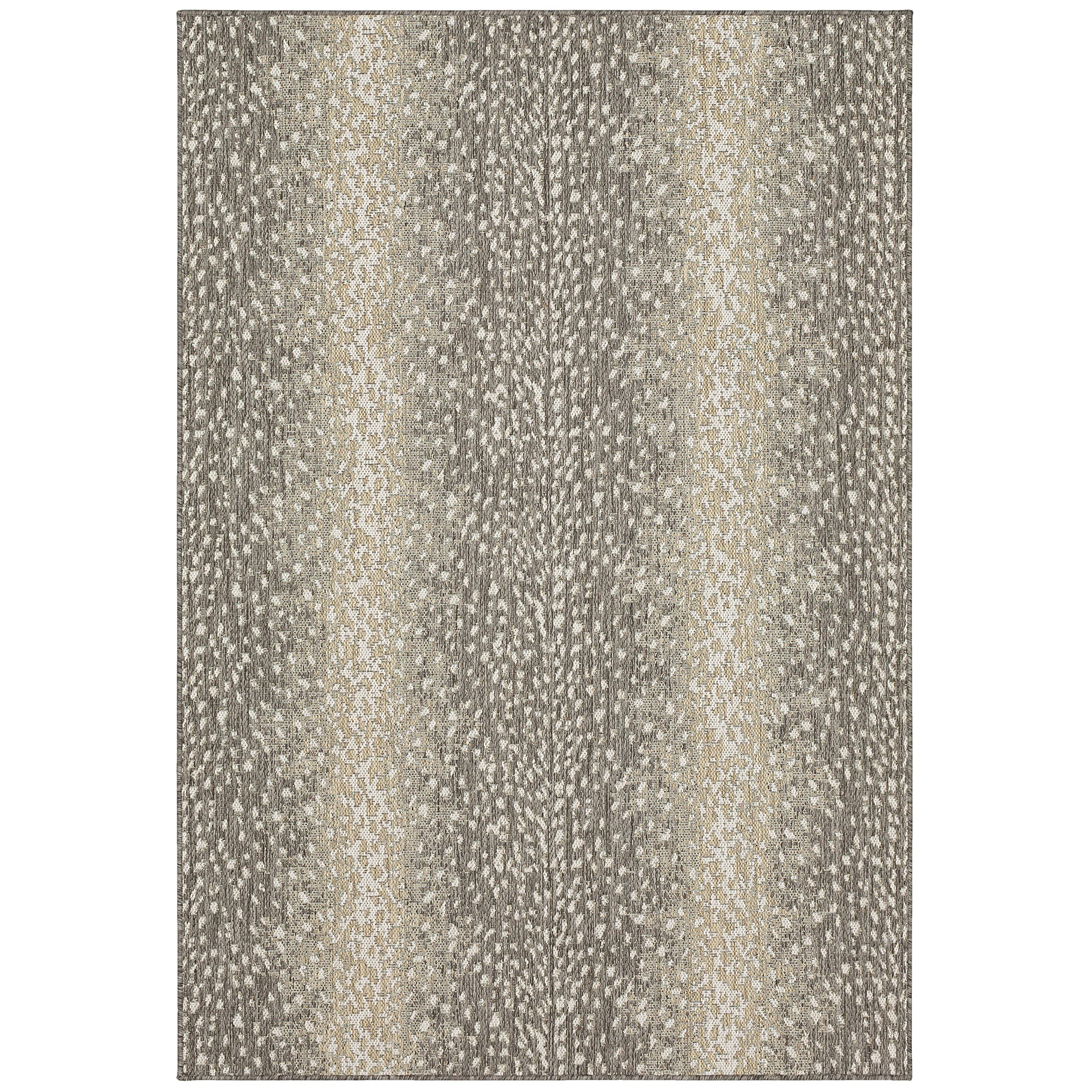 Mohawk Home Indoor/Outdoor Flatwoven Patio Area Rug - Antelope Skin Light Grey 4' x 5'6
