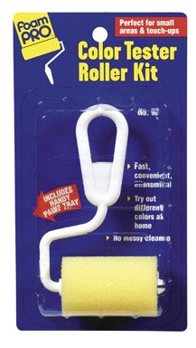 FoamPro Color Tester Roller Kit - Paint Sample Applicator for Walls & Ceilings - Easy DIY Home Painting & Touch-Up Tool