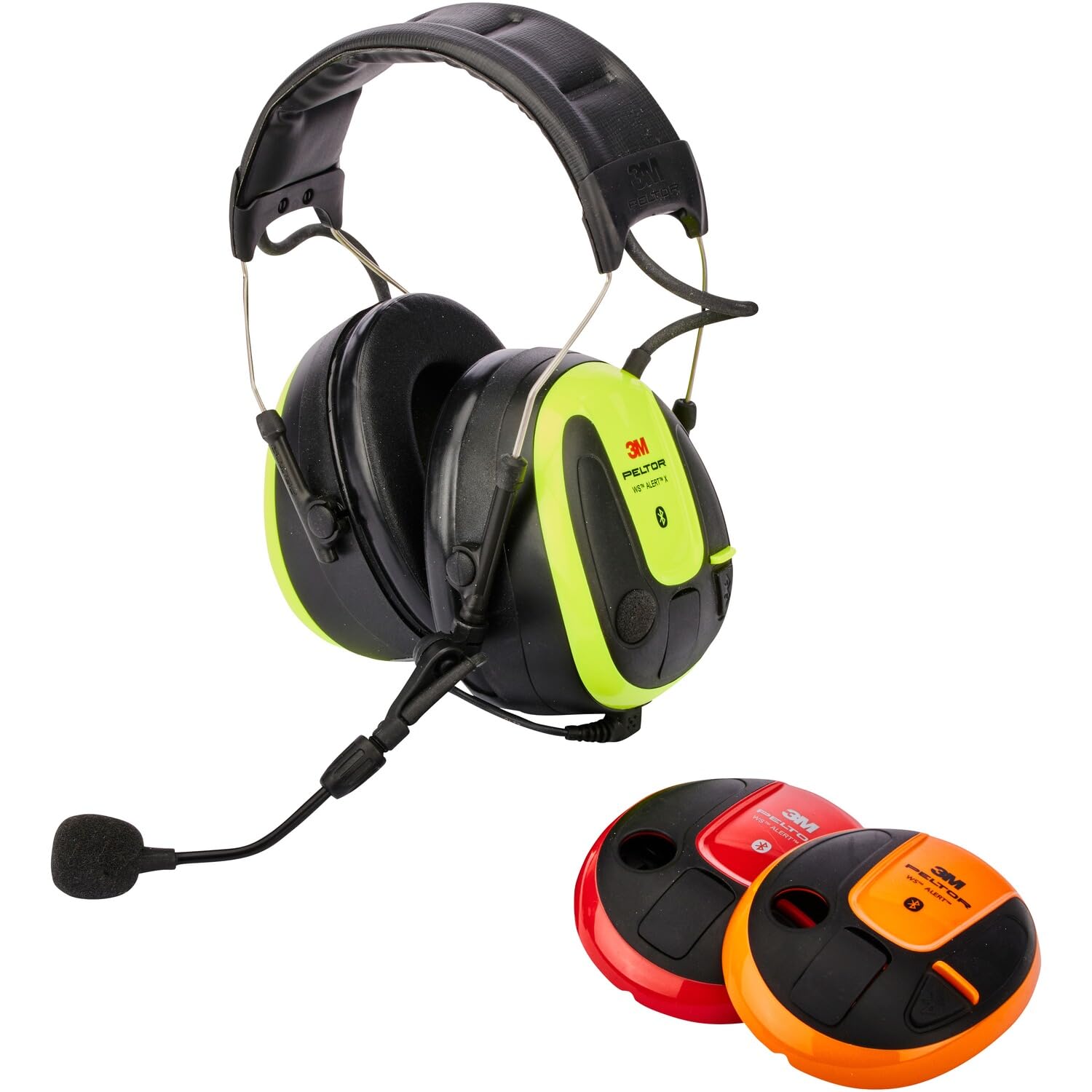 3M Peltor WS ALERT X MRX21A4WS6 Electronic Earmuff Hearing Protection Headset - 30 dB Noise Reduction, Communication Headgear for Shooting Range, Construction & Industrial Safety Use