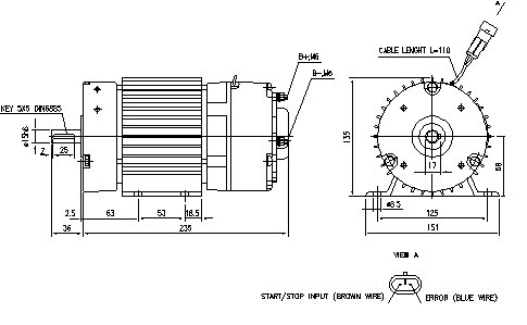 MAHLE Letrika Unidirectional 24VDC Motor 0.5kW 2600rpm - High Performance Electric Motor for Industrial Automation, Robotics, and HVAC Systems