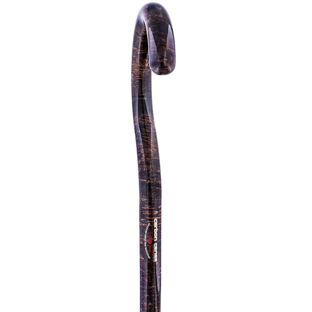 Carbon Fiber Folding Walking Cane - Lightweight Adjustable Travel Cane with Wood Grain Finish - Perfect for Hiking, Travel & Elderly Support