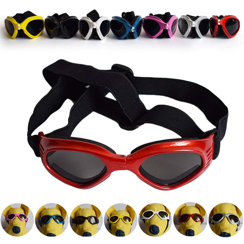 Pet Goggles for Dogs & Cats - UV Protection Sunglasses for Small & Medium Pets - Universal Fit for Lizard Terrarium, Pig Costume & Outdoor Adventures - Perfect for Beach, Hiking & Sunny Day Walks