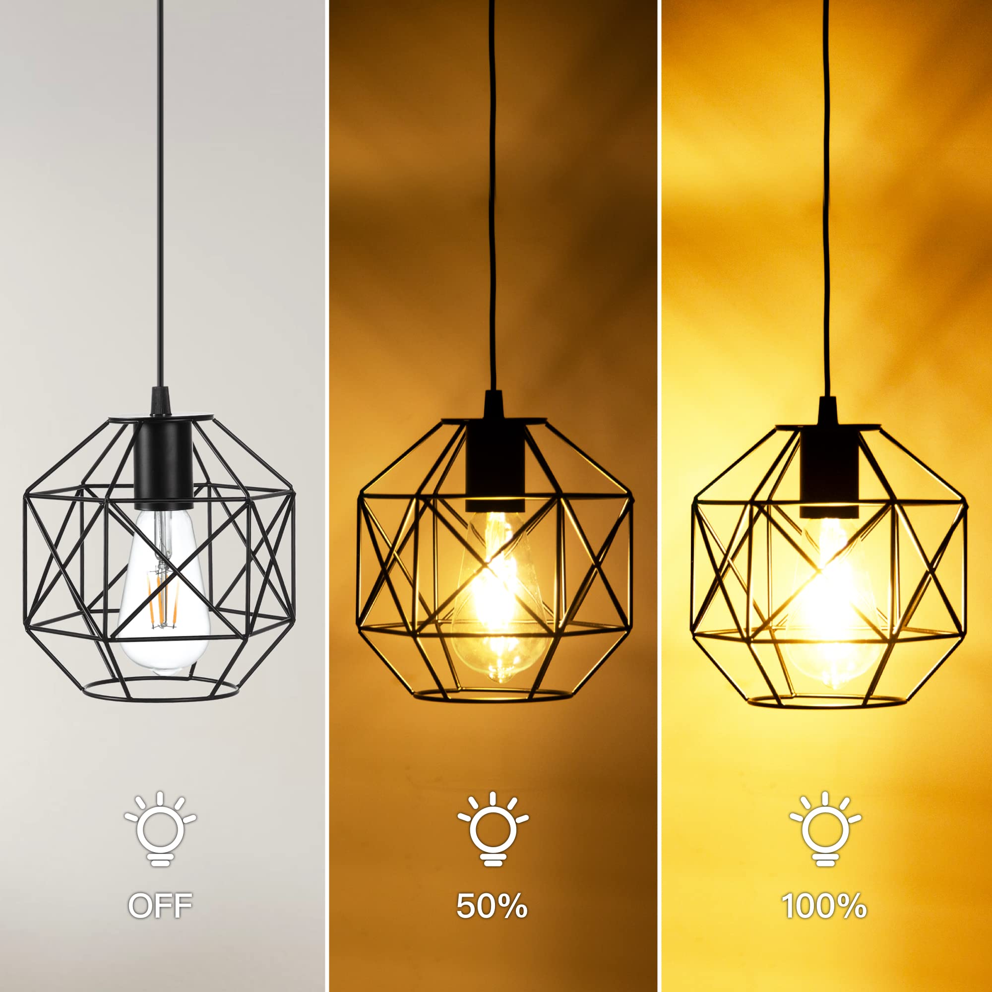 Solar Hanging Lights Waterproof for Outdoor & Indoor - Home, Shed, Garage