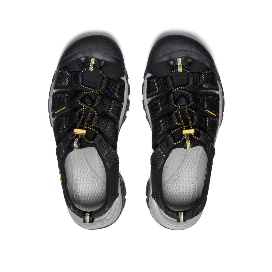 **Men's Newport H2 Wide Comfort Sandals for Walking & Outdoor Adventures - Black**    *(Use for hiking, beach trips, travel, and casual wear - Breathable & lightweight design for all-day comfort.)*