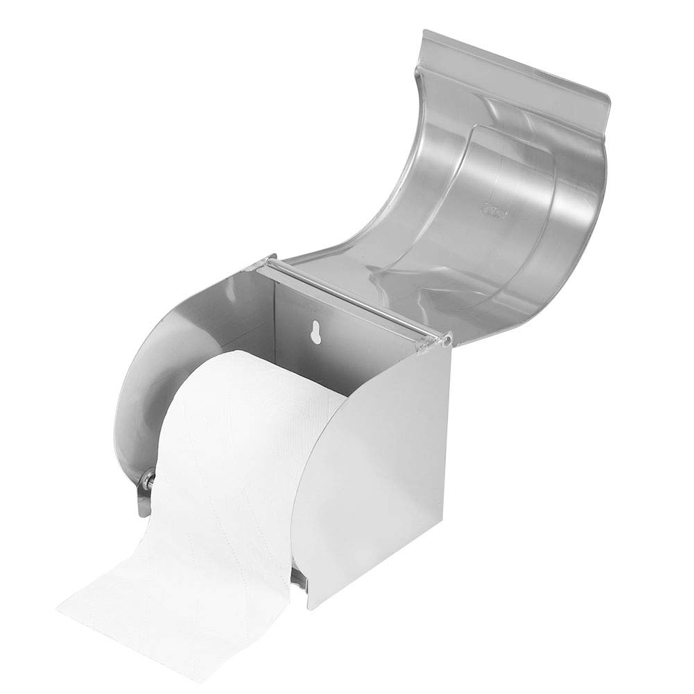 Sturdy Toilet Paper Holder Stand - Easy Installation, Rust-Resistant Bathroom Tissue Roll Dispenser for Home & Hotel - Prevents Toilet Paper from Getting Wet - Perfect for Small Bathrooms & Powder Rooms