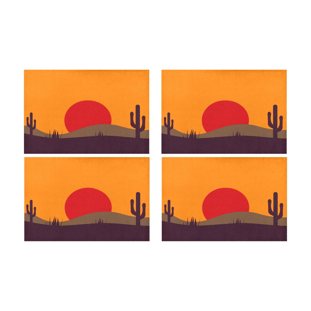 Premium Desert Valley Placemats Set of 4 - 12