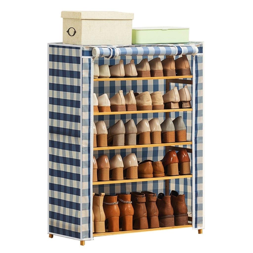 DIANDAN Over The Door Shoe Organizer - Dustproof Large Non-Woven Fabric Shoe Rack for Bedroom, Dorm, Closet | Space Saving Shoe Storage Shelf Cabinet | Perfect for Small Spaces & Apartment Living (Color C)