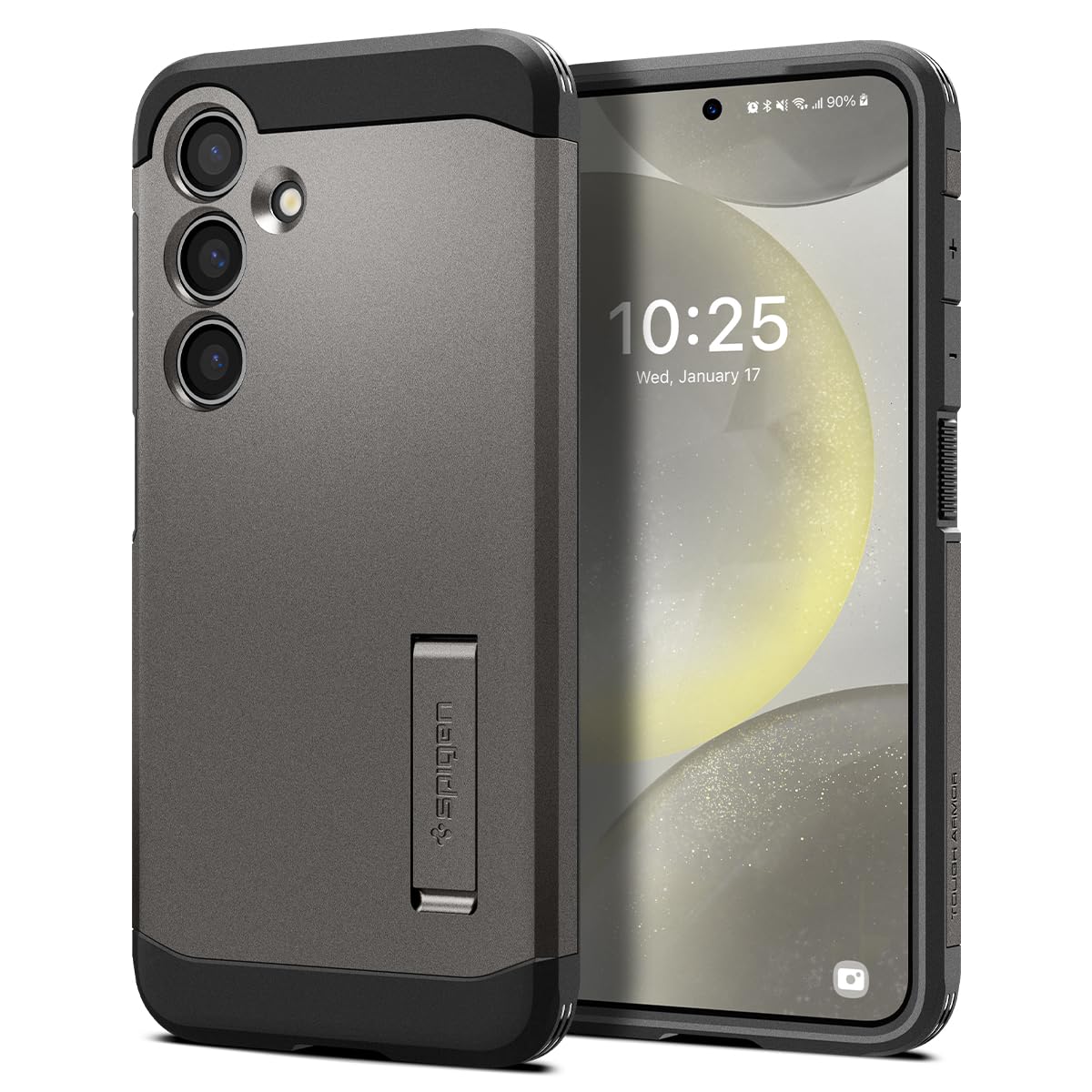 Spigen Tough Armor Heavy Duty Shock Resistant Case for Samsung Galaxy S24 - Gunmetal | Military-Grade Protection | Perfect for Outdoor, Work & Daily Use