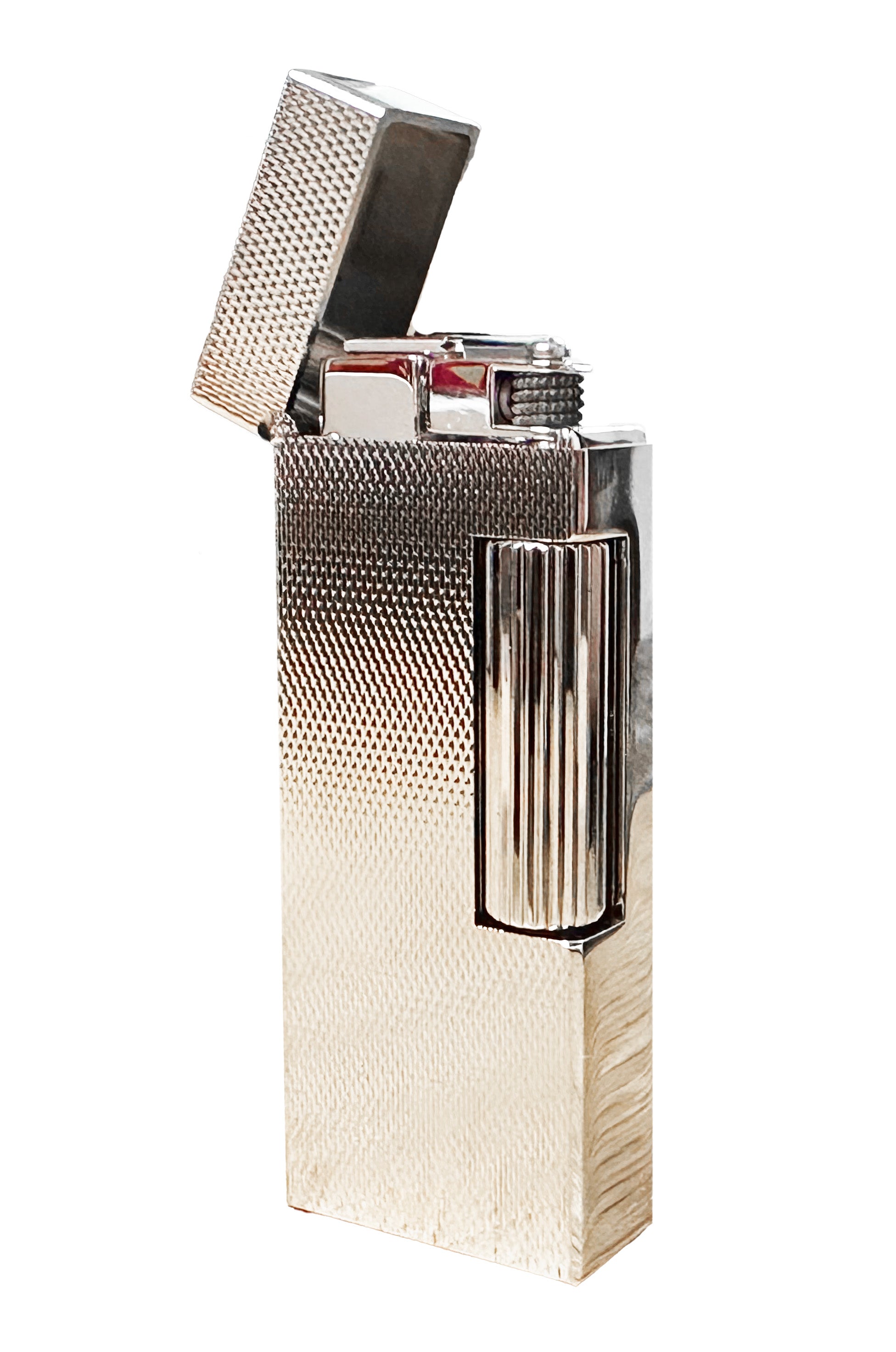 Dunhill Rollagas Barley Palladium Plate Lighter - Premium Luxury Windproof Cigar & Cigarette Lighter for Men - Perfect for Gifts, Collecting & Smoking Accessories