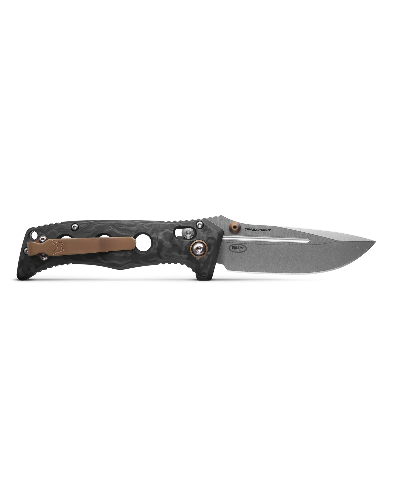 Benchmade Mini Adamas 273-03 AXIS Lock Folding Knife - MagnaCut Satin Plain Blade, Marbled Carbon Fiber Handles - EDC, Outdoor, Camping, Survival, Tactical Use