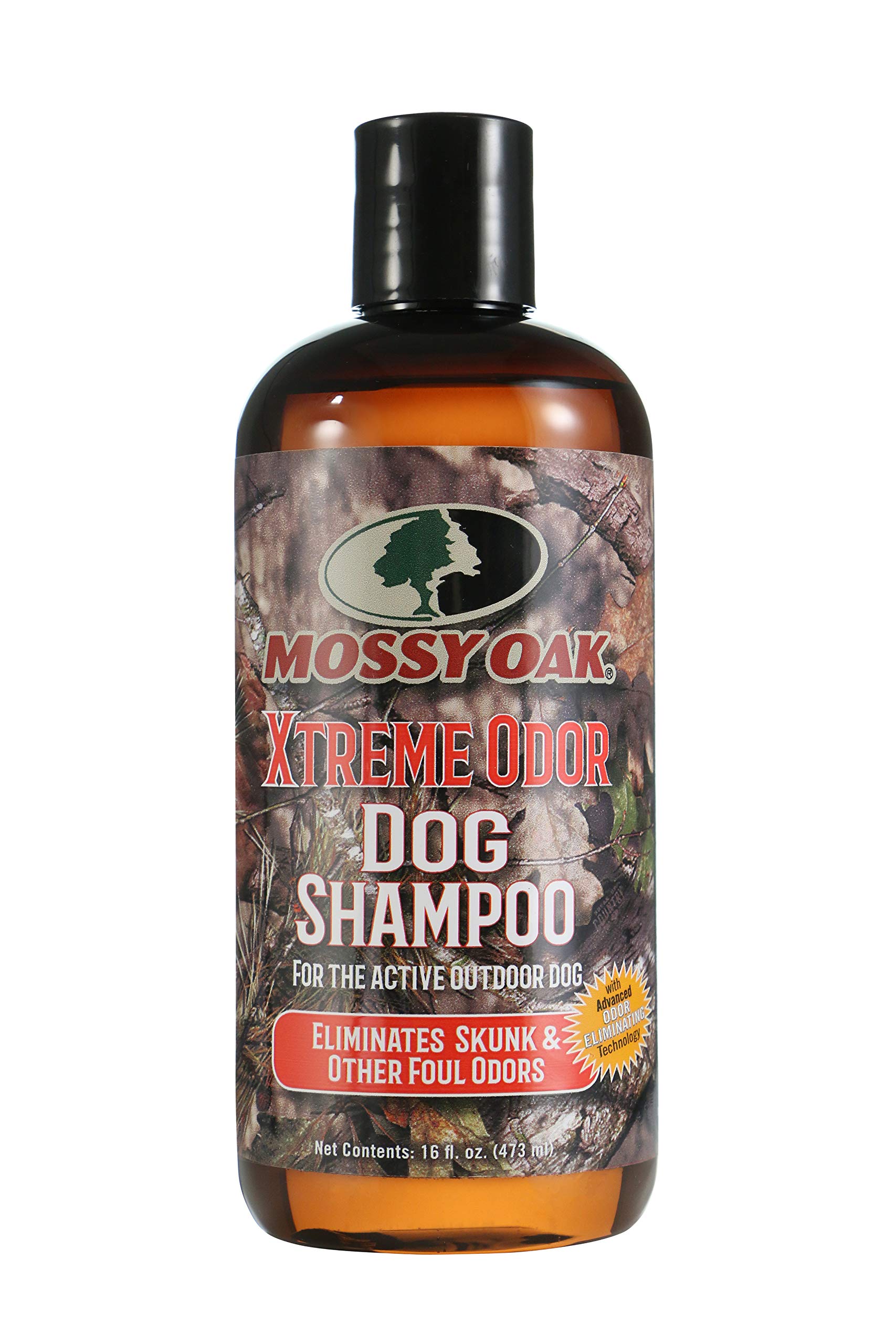Mossy Oak Xtreme Odor Dog Shampoo 16 oz - Eliminates Strong Pet Odors for Fresh-Smelling Dogs - Perfect for Bathing, Grooming & Outdoor Adventures