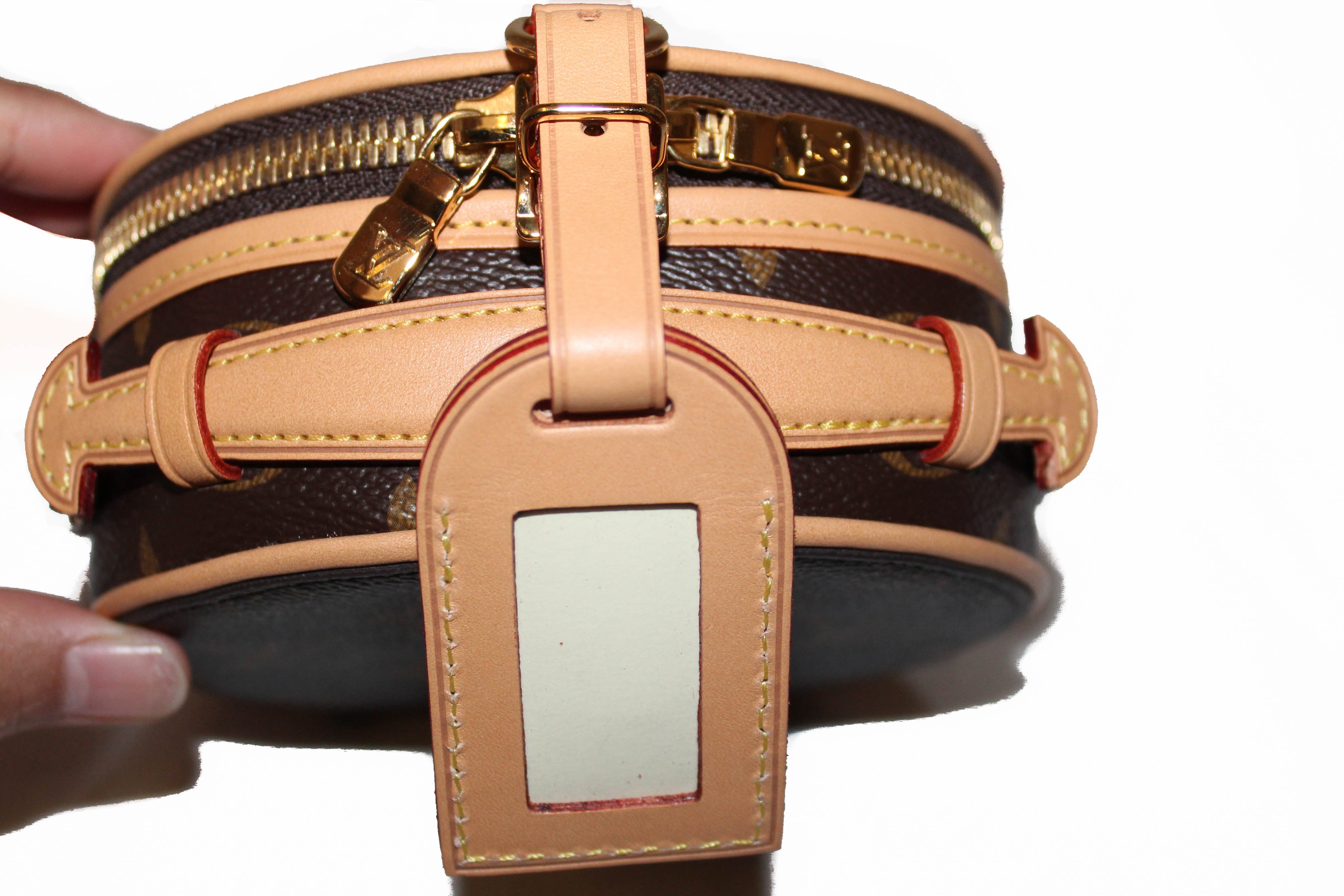 Authentic Louis Vuitton Classic Monogram Mini Boite Chapeau Shoulder Crossbody Bag | Luxury Designer Handbag for Women | Perfect for Date Night, Travel & Everyday Use