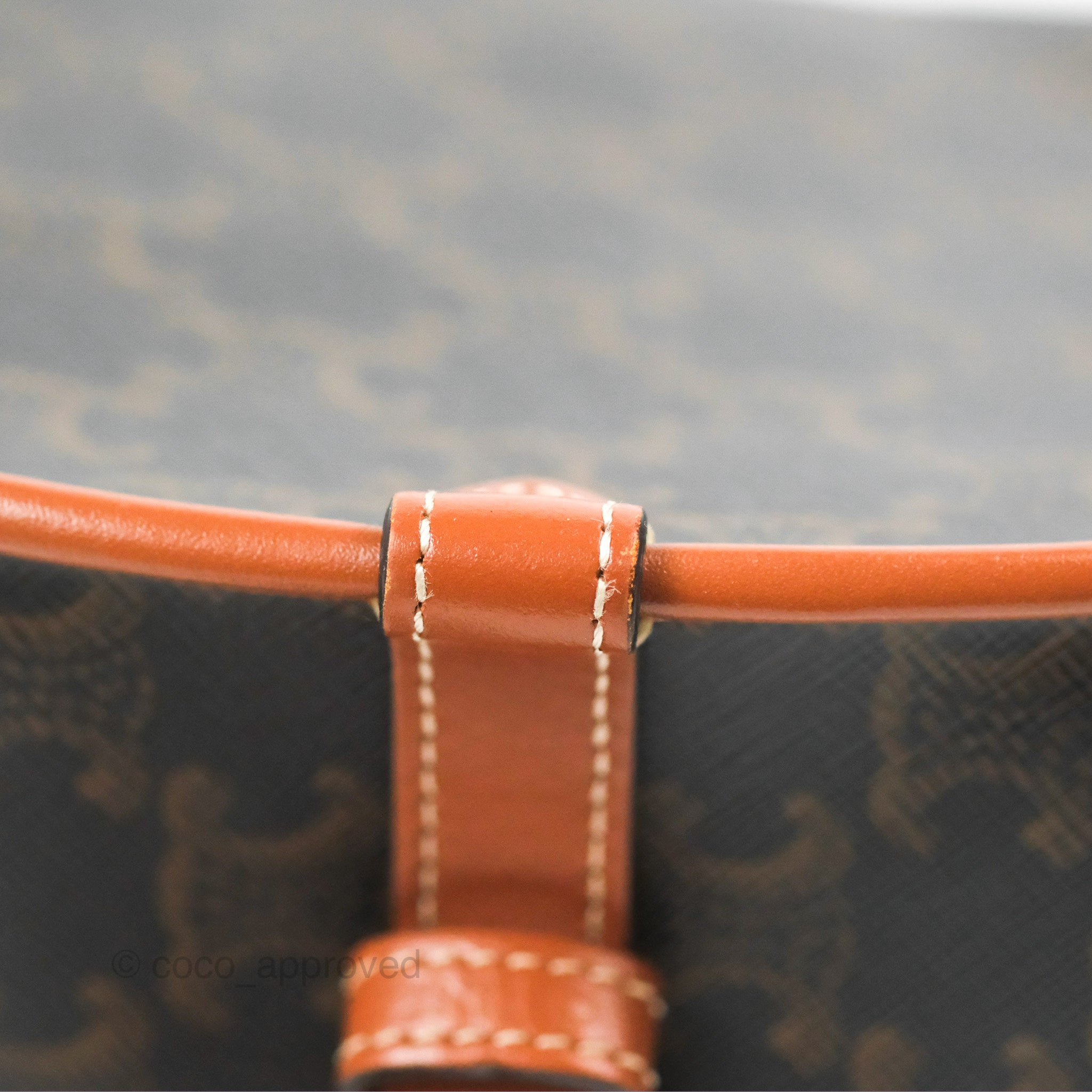 Celine Medium Triomphe Canvas Folco Bag in Tan - Luxury Crossbody Handbag for Women, Perfect for Work, Travel & Everyday Use