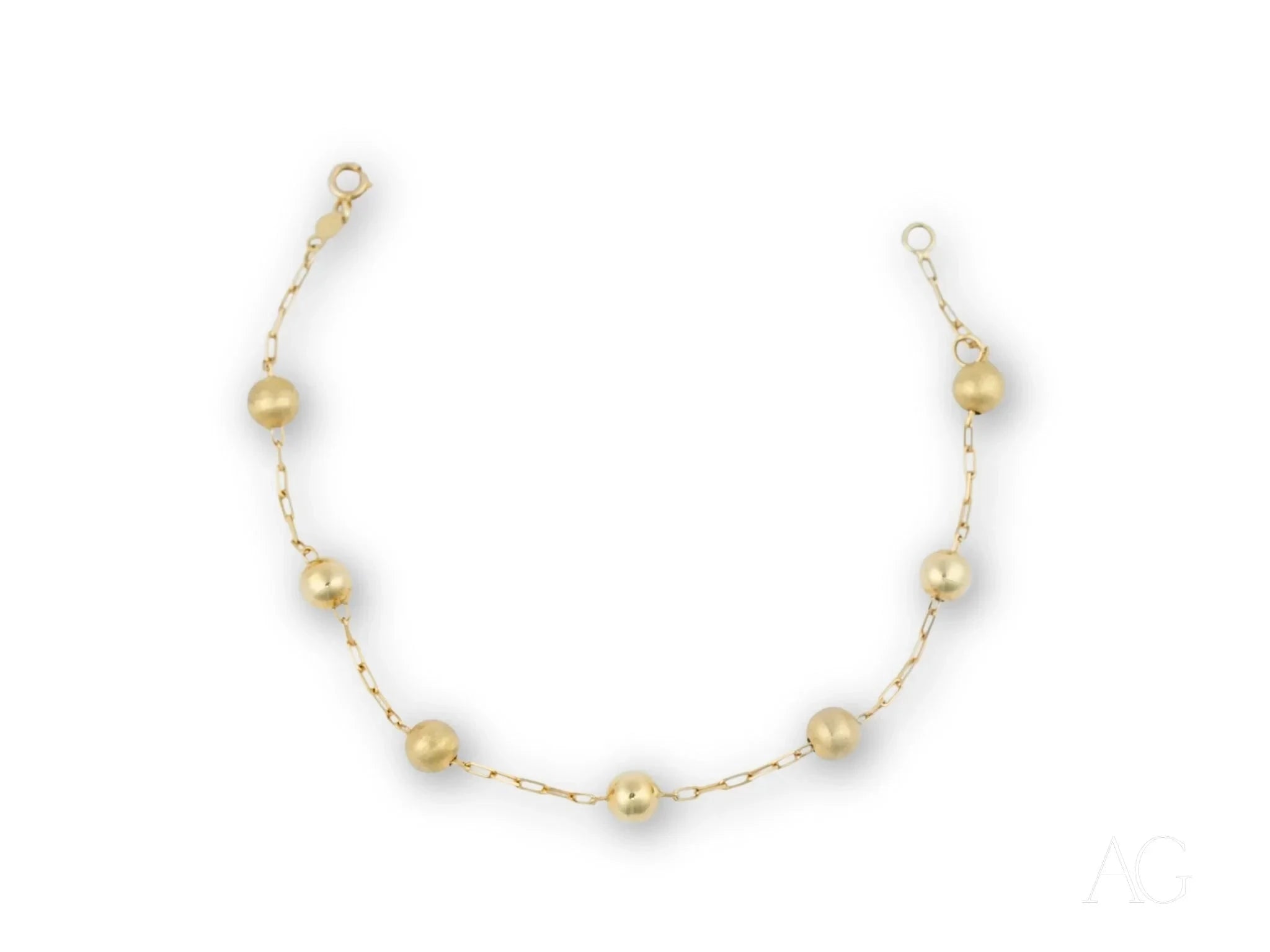 Elegant 18k Gold Women's Bracelet with Spring Ring Clasp - Perfect for Weddings, Parties & Everyday Luxury Jewelry