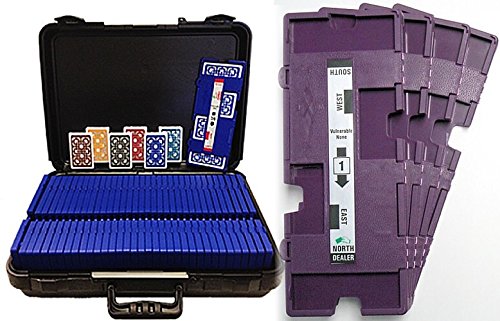 Baron Barclay 36 Imperial-Plus Duplicate Bridge Boards with 36 All-Plastic Playing Card Decks & Carrying Case - Perfect for Bridge Tournaments, Card Games, and Travel