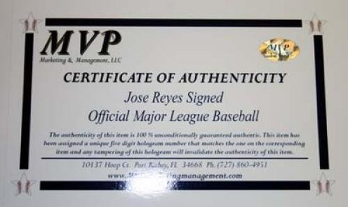 Jose Reyes Autographed Rawlings MLB Official Major League Baseball - Certified Signed Baseball for Collectors - Perfect for Sports Memorabilia Displays and Fan Gifts