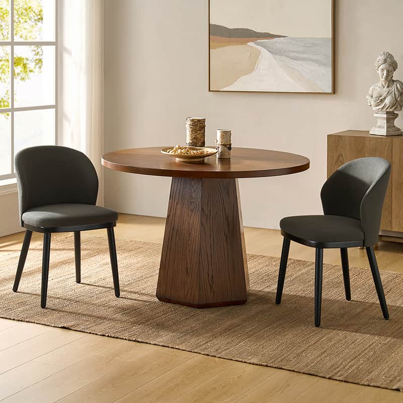 Premium Alrun Dining Chairs with Lumbar Support - Set of 2/4/6 - Modern Comfortable Kitchen & Dining Room Furniture for Home & Restaurant Use