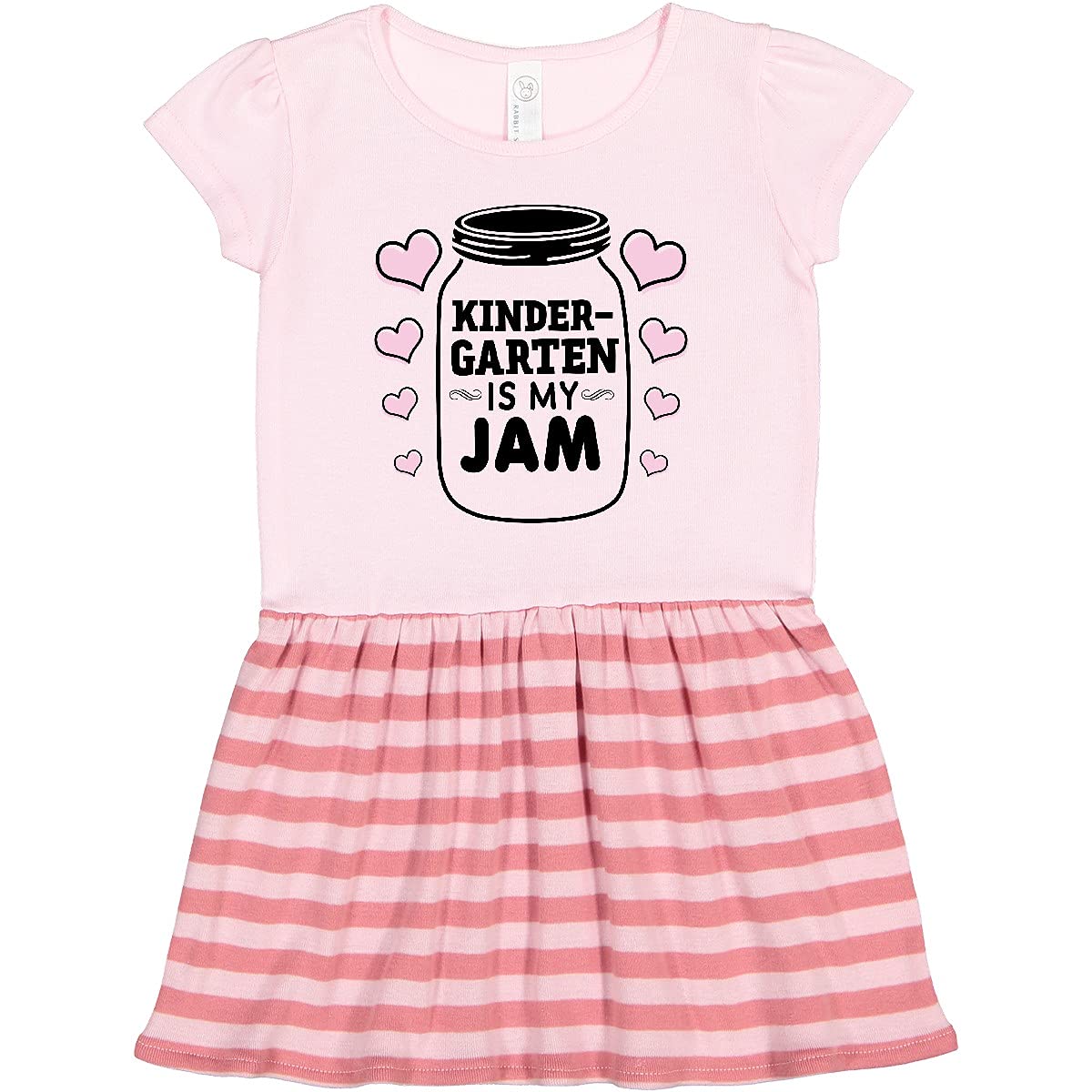 Inktastic Back to School Toddler Dress - Cute Kindergarten Outfit for Girls & Boys - First Day of School, Playdates & Everyday Wear