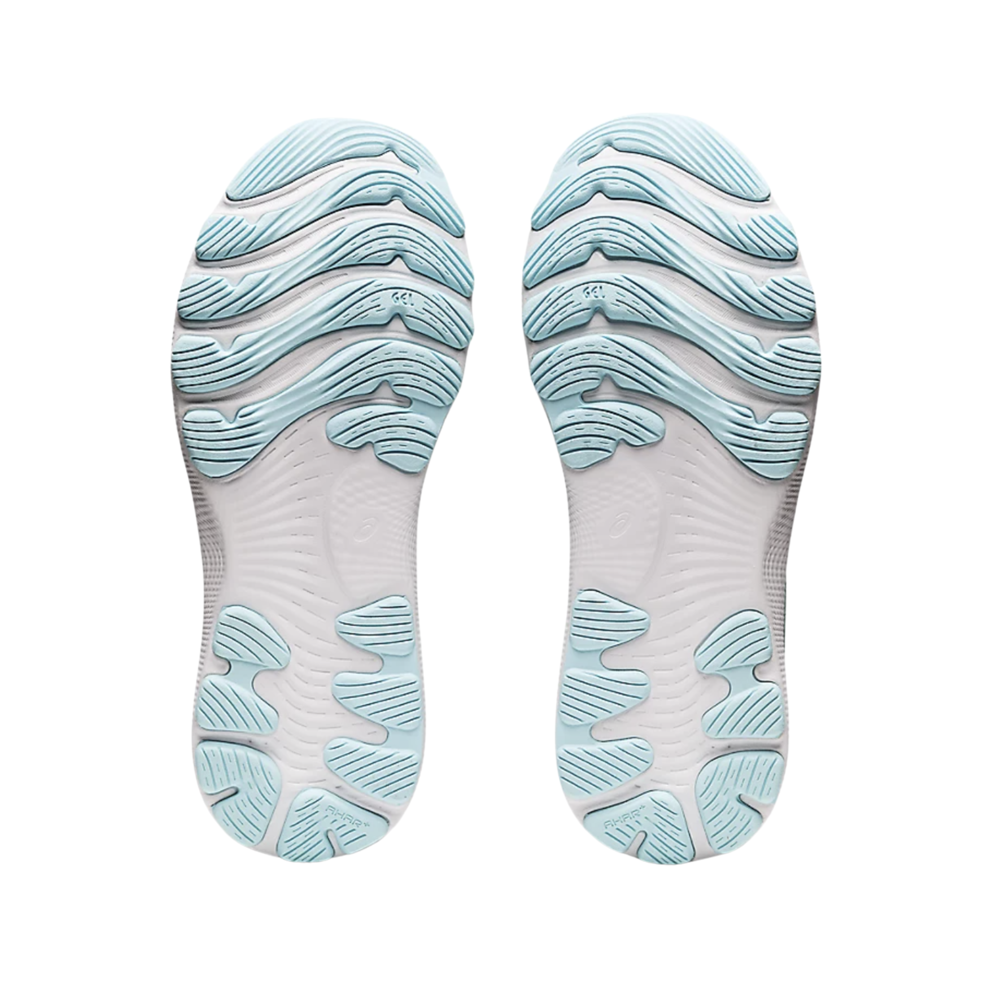 ASICS Women's Gel-Nimbus 24 Running Shoes - Sage/Clear Blue (B Width) - Lightweight Cushioned Sneakers for Long-Distance Running & Gym Workouts