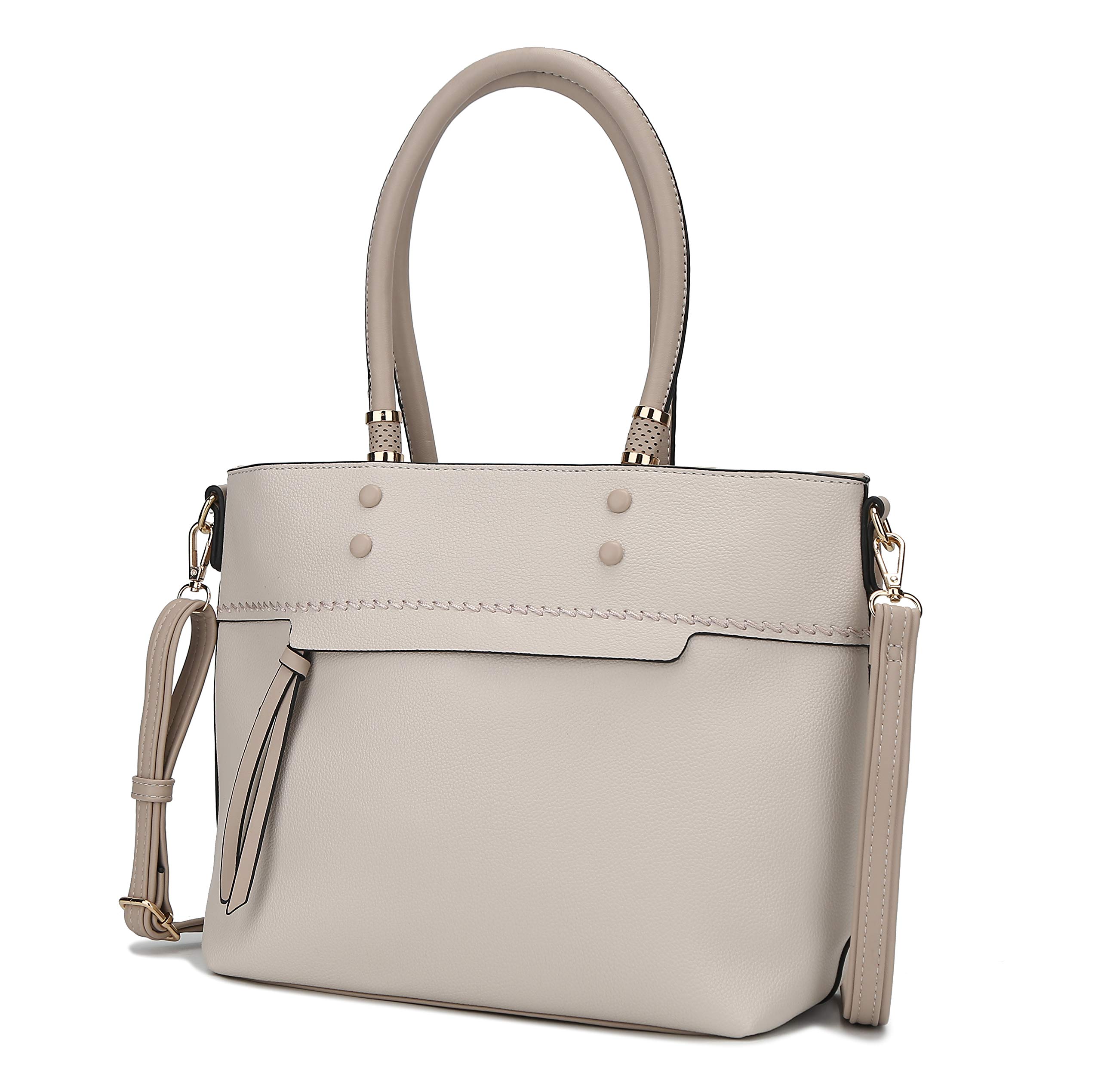 MKF Vegan Leather Satchel Bag for Women - Luxury Crossbody Purse & Top Handle Handbag - Perfect for Work, Travel, and Everyday Use