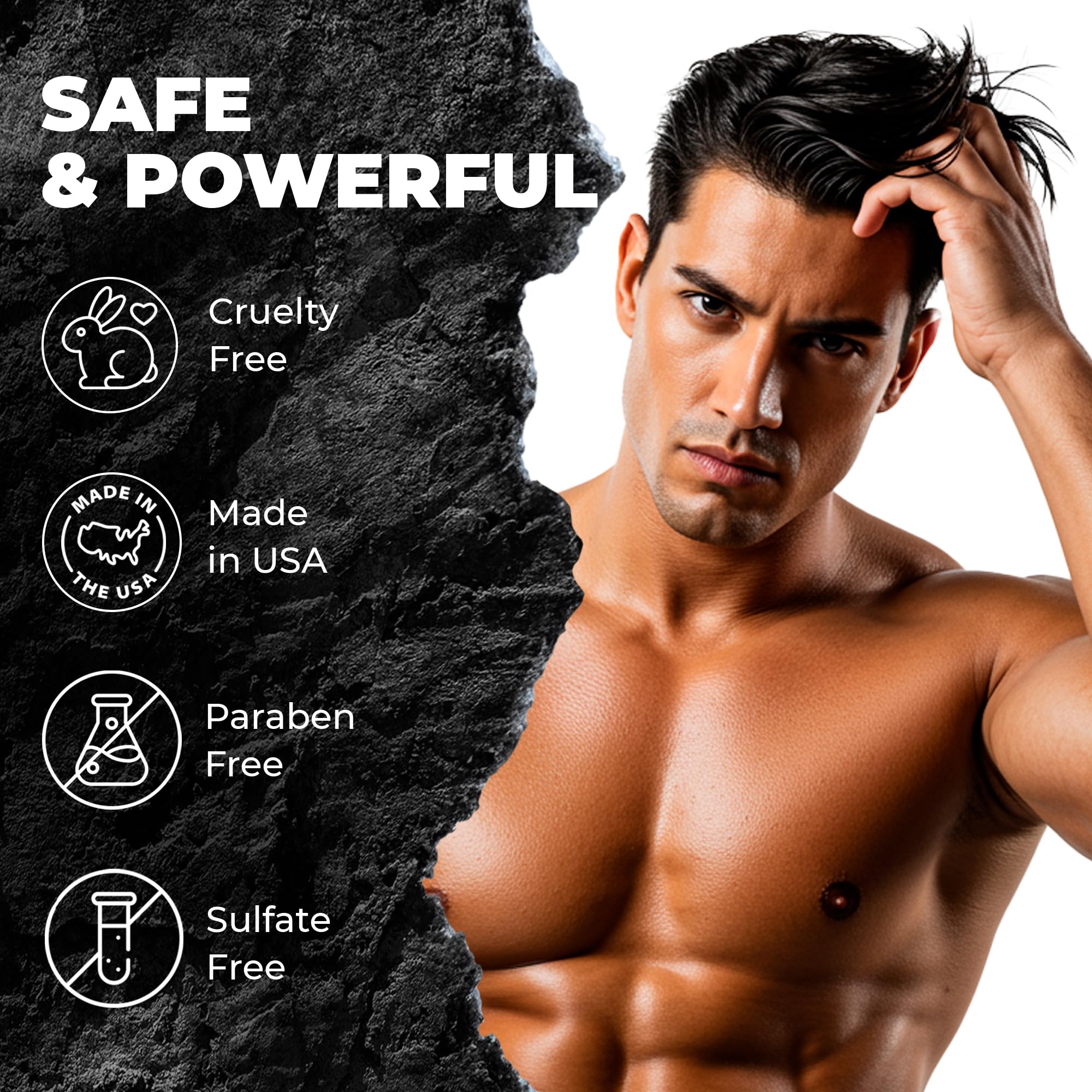 Bossman Men's Hair Shampoo and Conditioner Set - Hydrating & Strengthening Combo with Soothing Formula - Paraben Free & Sulfate Free (Vetiver X) - Perfect for Daily Hair Care & Styling