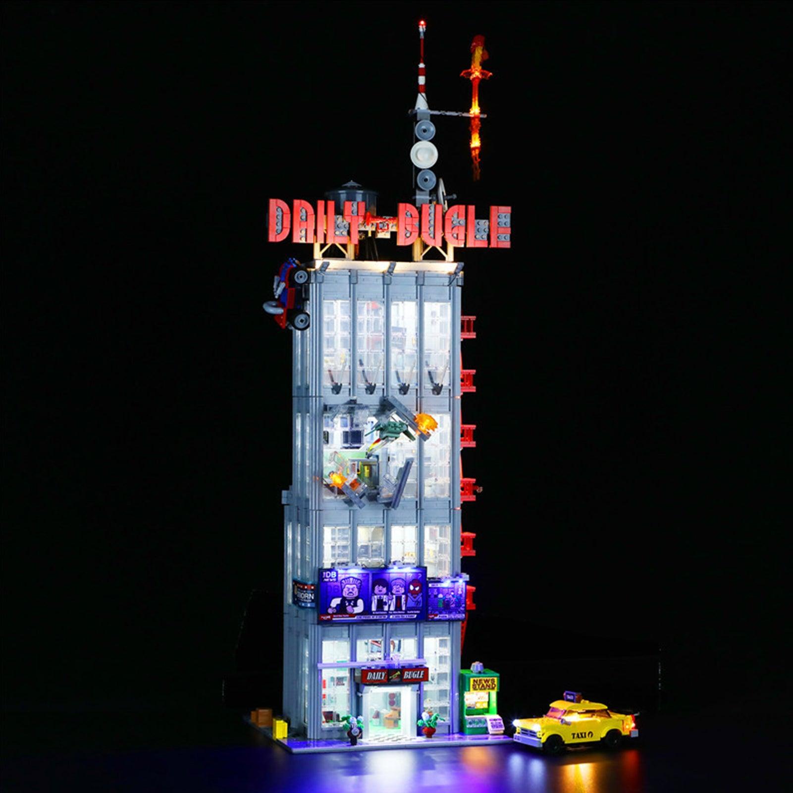 LEGO Light Kit for Daily Bugle Office Building 76178 - DIY Lighting Set for LEGO Marvel Superheroes Display & Home Decoration