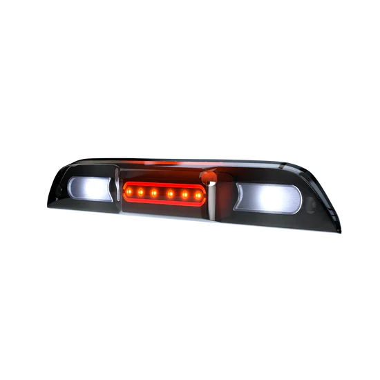 Ford Super Duty F250 F350 F450 F550 3rd Brake Light (2017-2024) - CREE XML LED Smoked Lens - Compatible with Cargo Bed Camera - Perfect for Truck Upgrades & Night Driving Safety