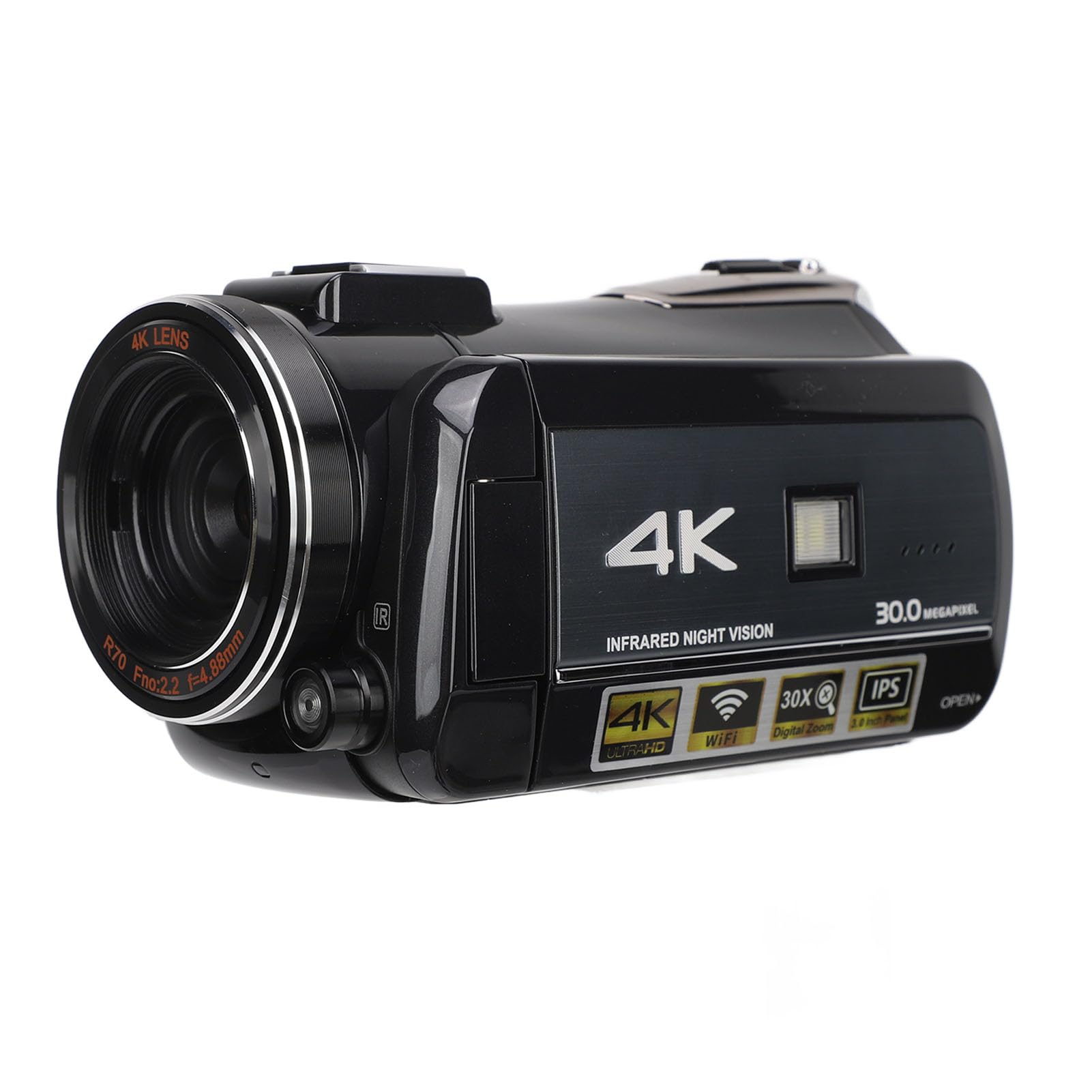GOWENIC 4K Ultra HD Camcorder with 30MP Anti-Shake & 3.0