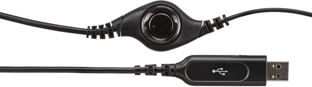 Logitech H390 USB Computer Headset with Noise Cancelling Mic - Comfortable Over-Ear Headphones for PC, Laptop, Office & Gaming (Renewed, Black) - Perfect for Work Calls, Online Classes & Video Conferencing