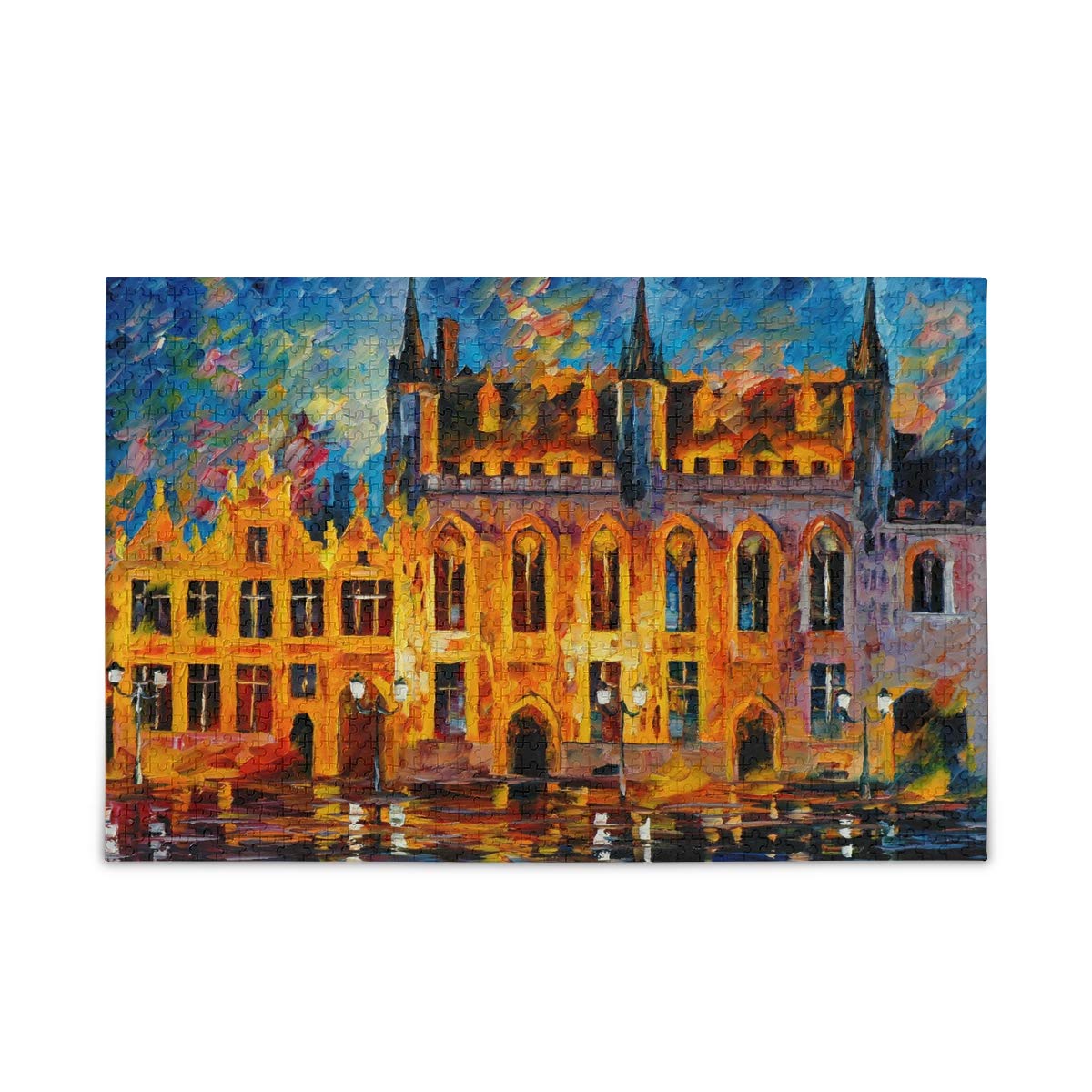 500-Piece Qilmy Castle Landscape Jigsaw Puzzle for Adults - Challenging Family Game & Home Decor - Perfect for Relaxation, Stress Relief & Living Room Wall Art