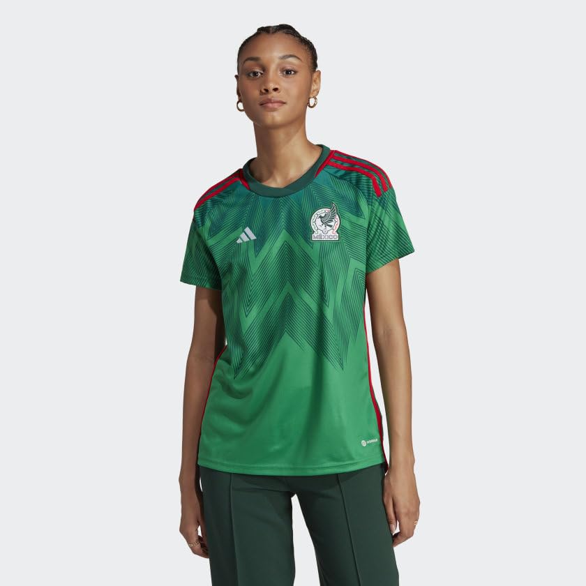 adidas Women's Mexico Home Jersey - Authentic Soccer Jersey for Women - Perfect for Games, Training & Fan Support