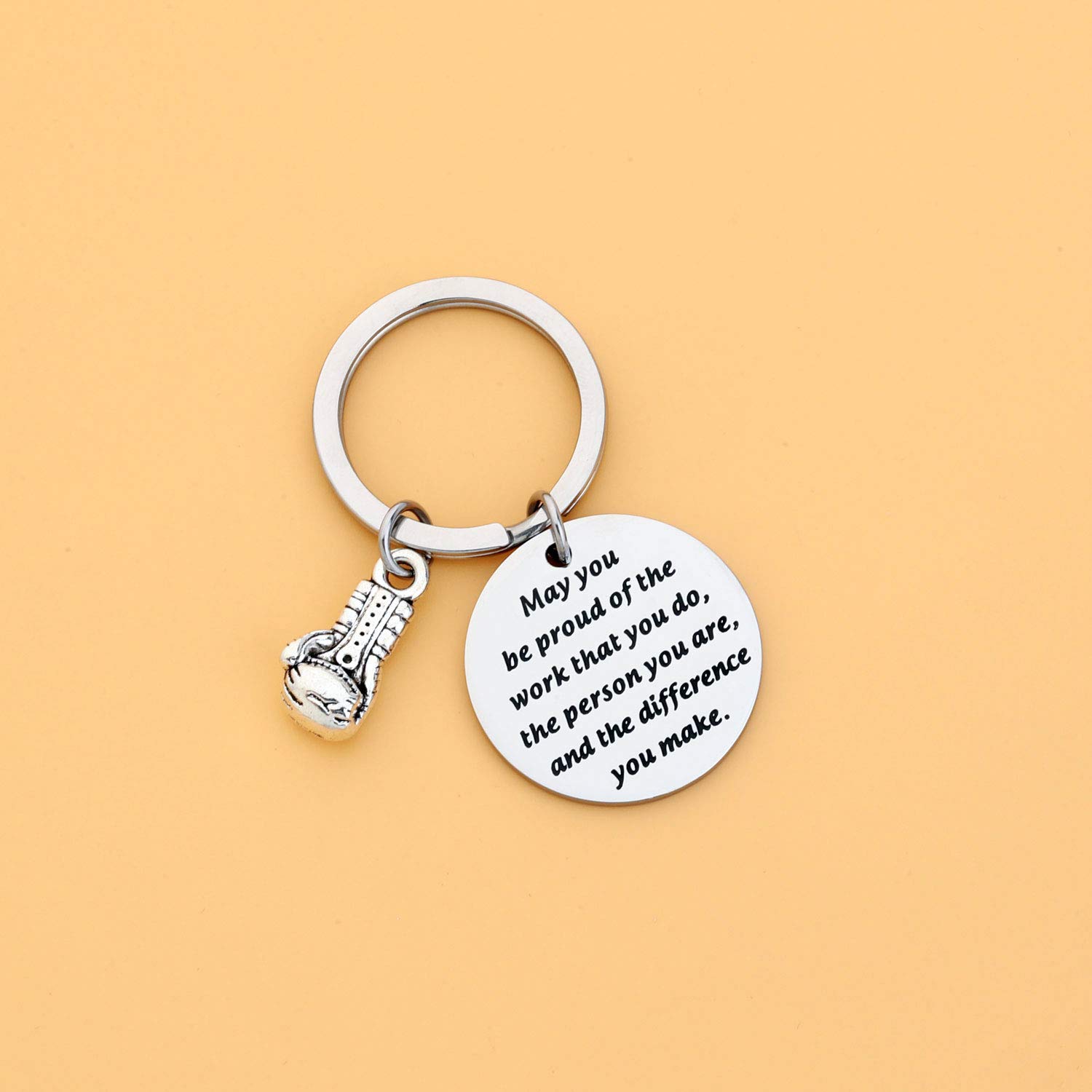 AKTAP Boxing Gloves Keychain - Boxing Jewelry for Men & Women - Motivational Boxer Keyring Gift for Fitness Enthusiasts - Perfect for Gym Bags, Keychains & Boxing Fan Collections