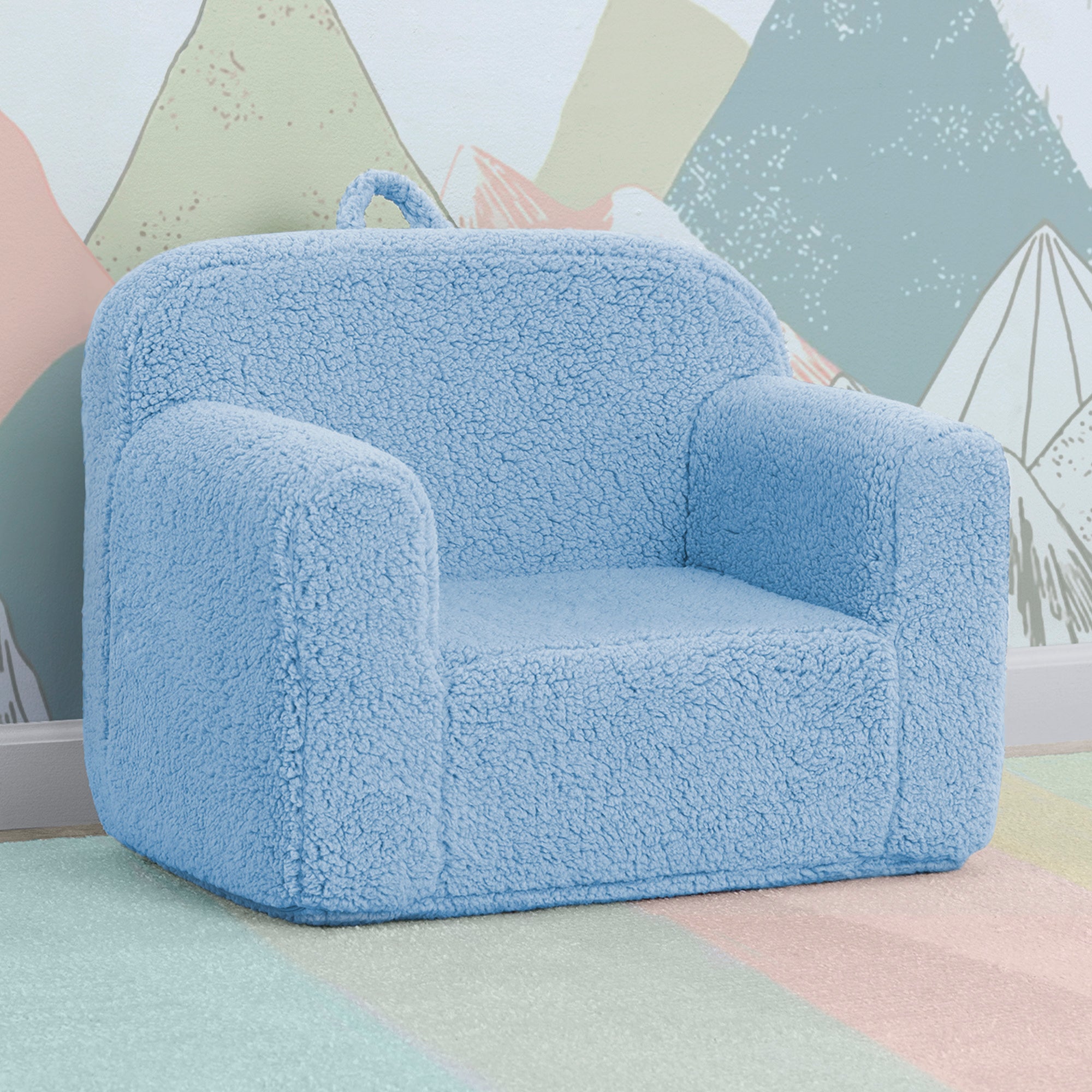 Cozy Sherpa Chair for Kids - Soft & Warm Children's Lounge Chair - Perfect for Reading, Gaming & Relaxing in Bedroom or Playroom