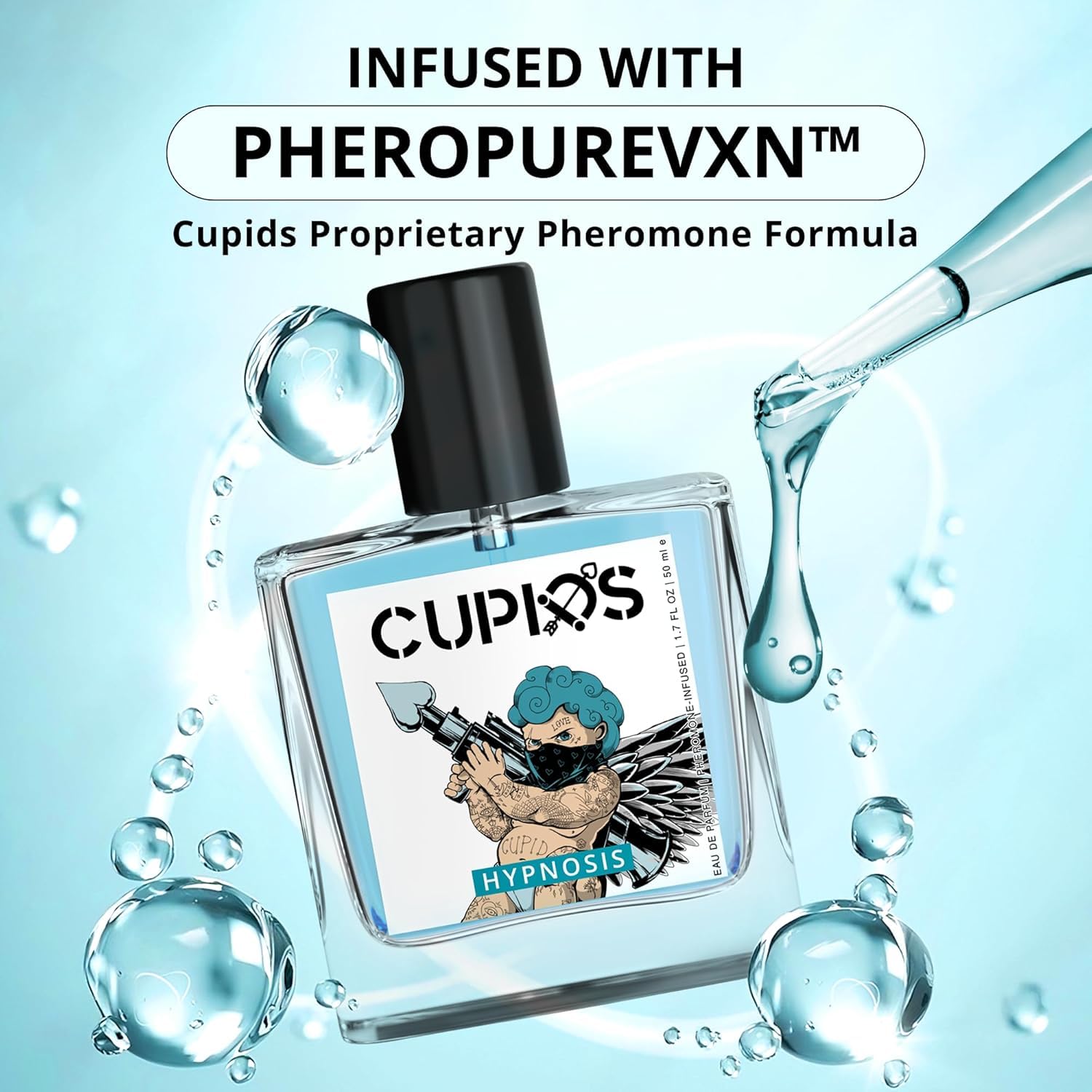Best Cupid Hypnosis 2.0 Cologne for Men - Pheromone-Infused Attraction Scent | Long-Lasting Fragrance for Dating & Special Occasions