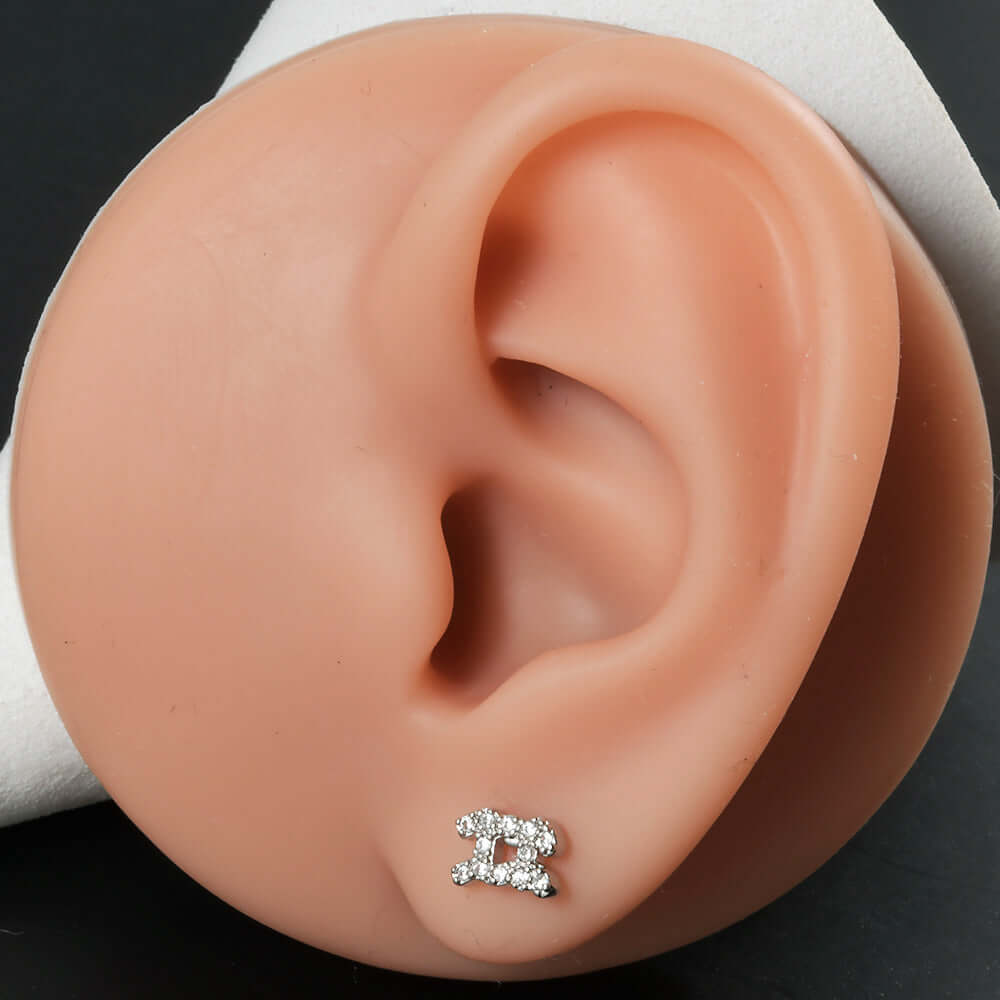 20G Constellation Barbell Cartilage Earring - Zodiac Sign Conch Stud Piercing Jewelry | DL061 | Perfect for Cartilage, Helix & Conch Piercings