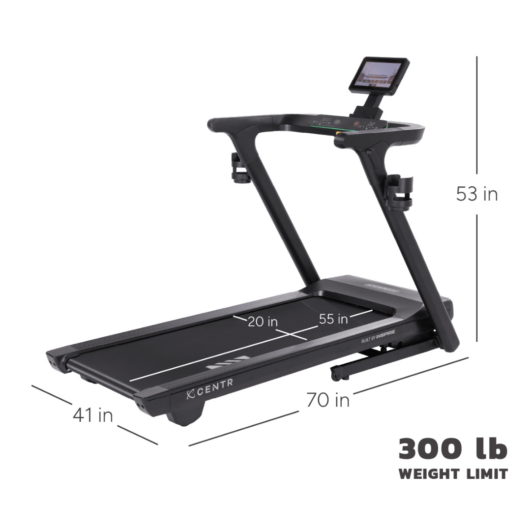 Centr Runr S Treadmill - Foldable Electric Running Machine for Home Gym, Cardio Workout & Fitness Training | Perfect for Small Spaces & Apartment Workouts