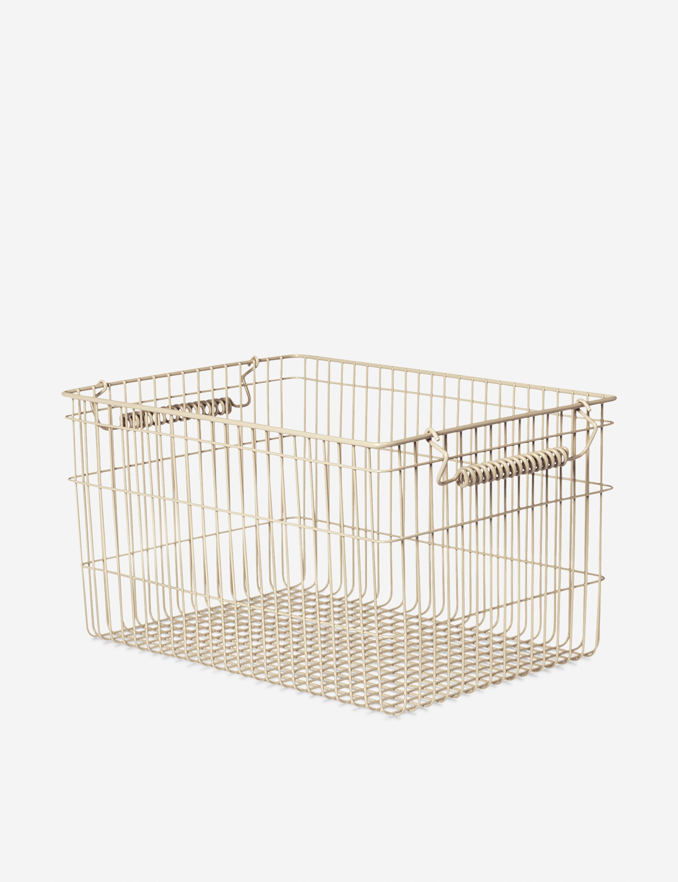 Ferm Living Cala Stackable Baskets - Set of 2, Woven Storage Bins for Home Organization - Perfect for Bathroom, Bedroom, or Kitchen Storage